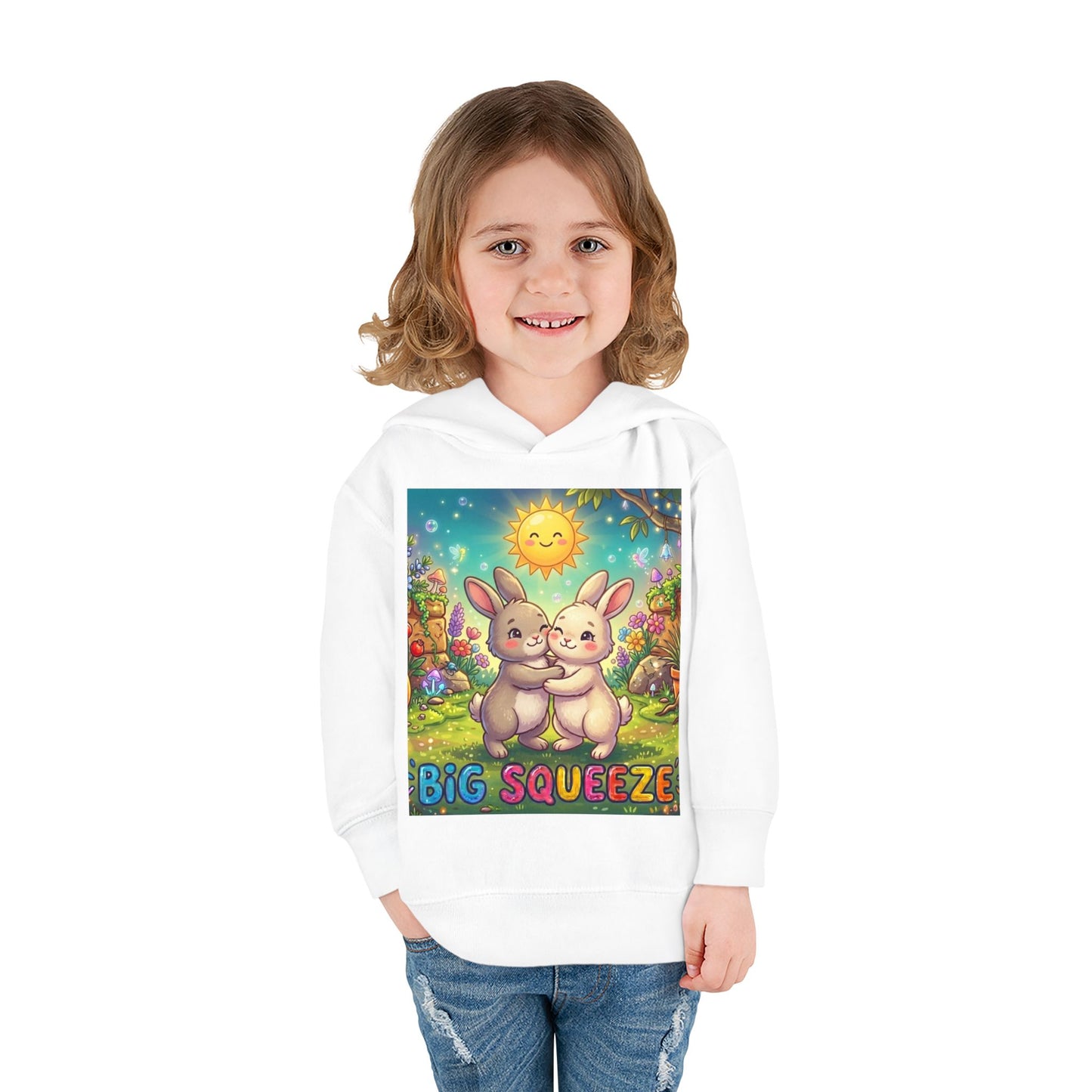Big Squeeze Bunny Toddler Pullover Fleece Hoodie