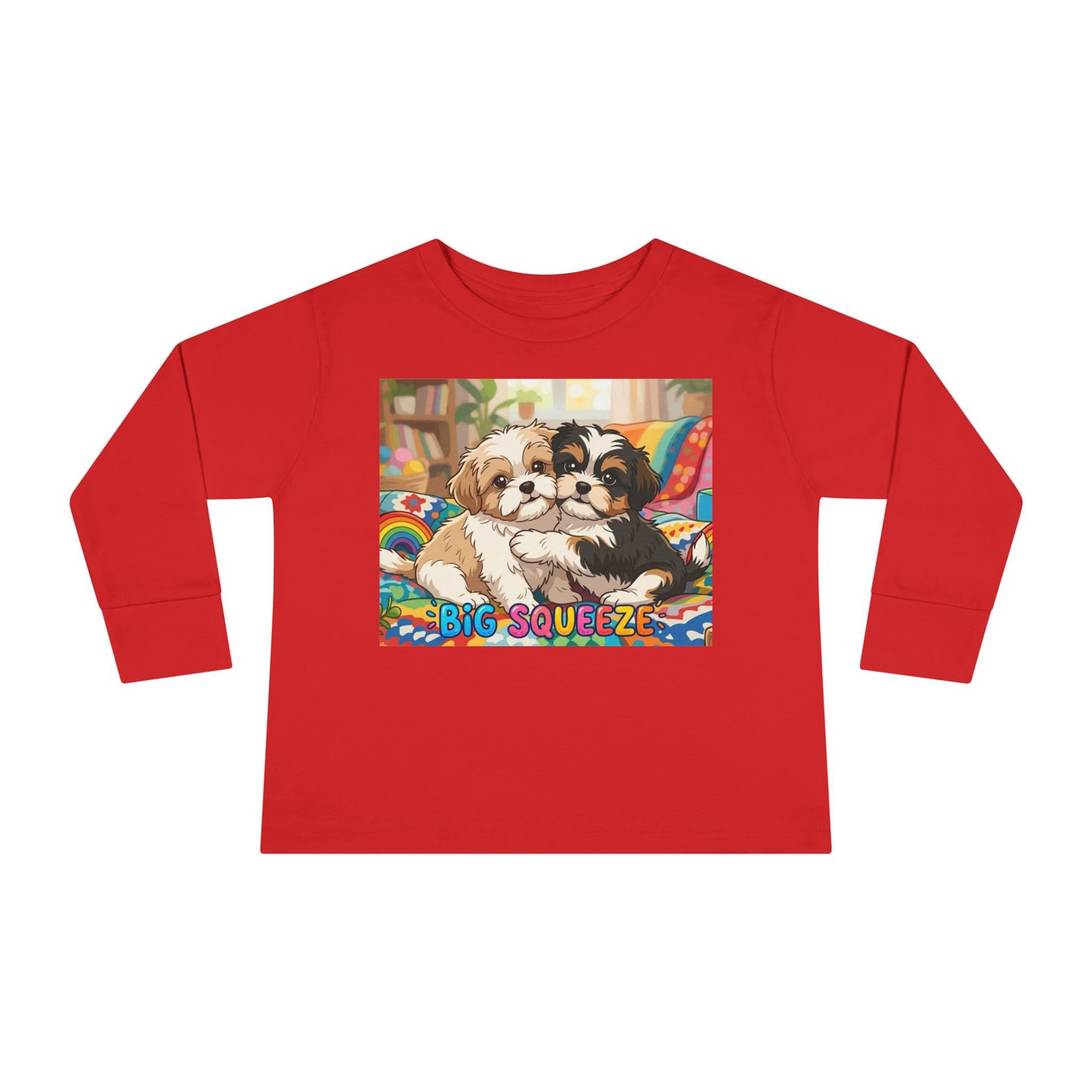 Big Squeeze Shih Tzu Toddler Long Sleeve Tee