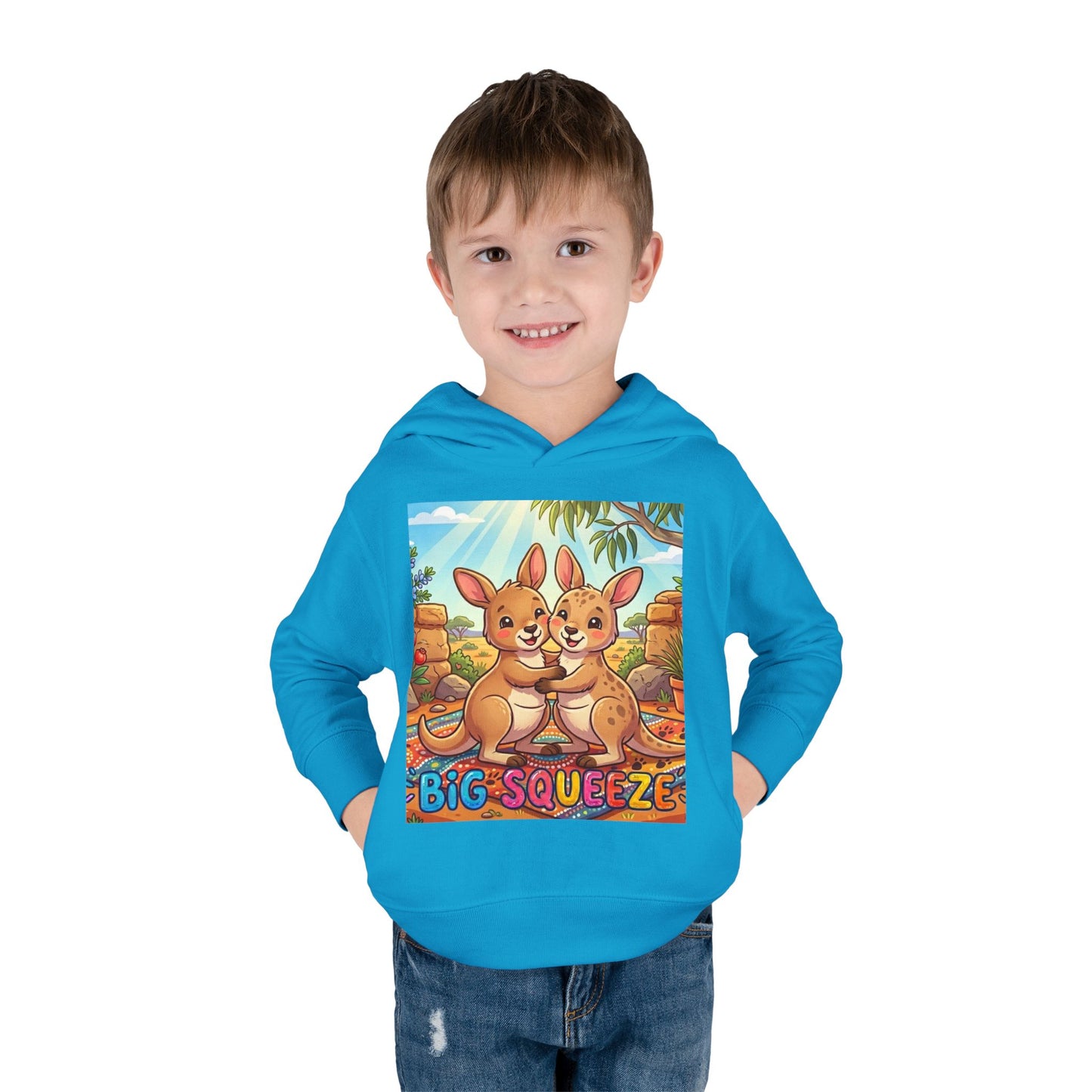 Big Squeeze Kangaroo Toddler Pullover Fleece Hoodie