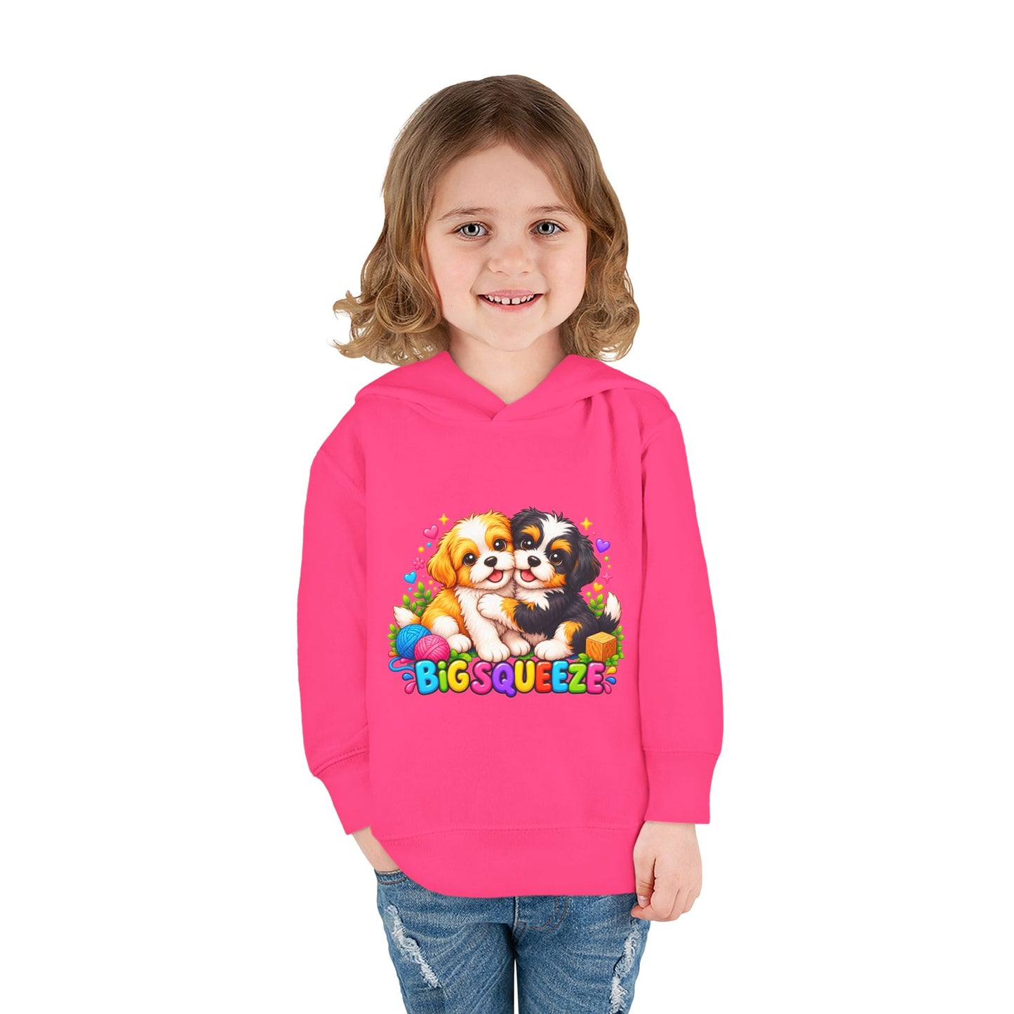 Big Squeeze Shih Tzu Toddler Pullover Fleece Hoodie