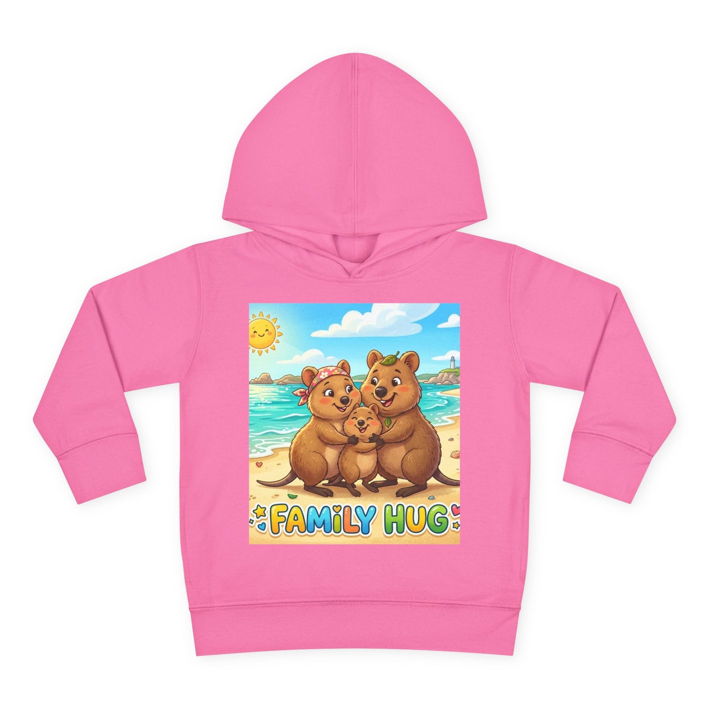 Family Hug Quokka Toddler Pullover Fleece Hoodie