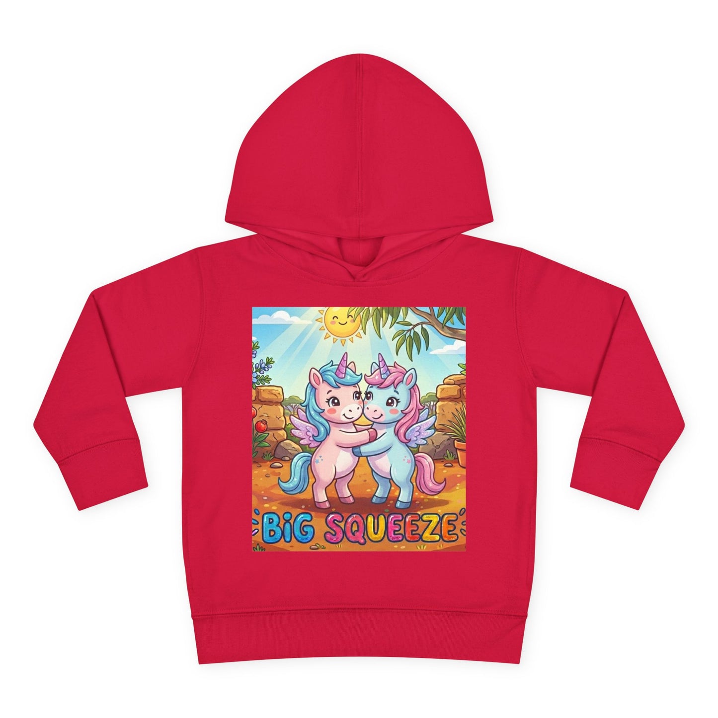 Big Squeeze Unicorn Toddler Pullover Fleece Hoodie