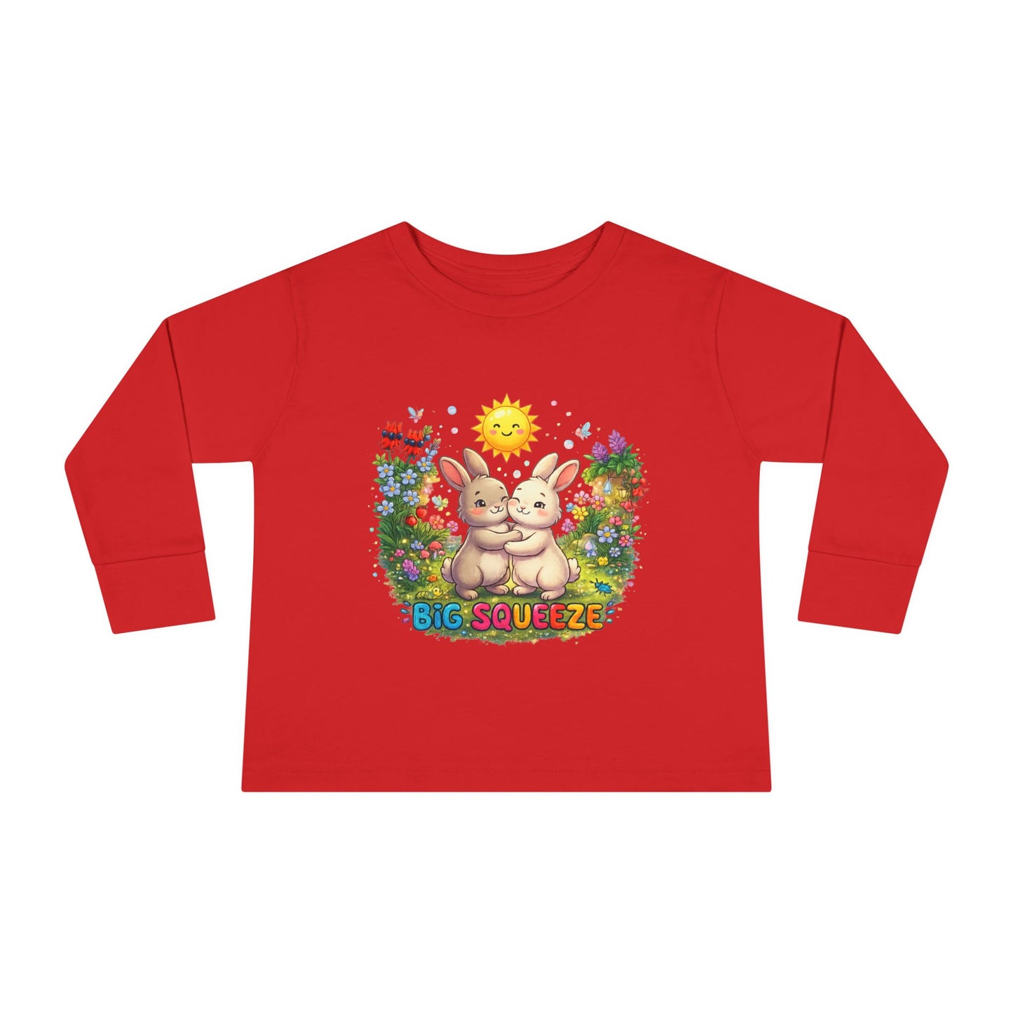 Big Squeeze Bunny Toddler Long Sleeve Tee