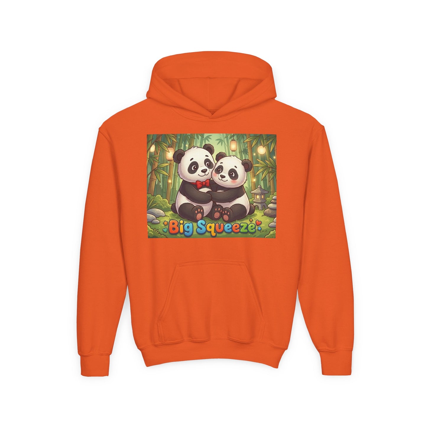 Big Squeeze Panda Youth Heavy Blend Hooded Sweatshirt