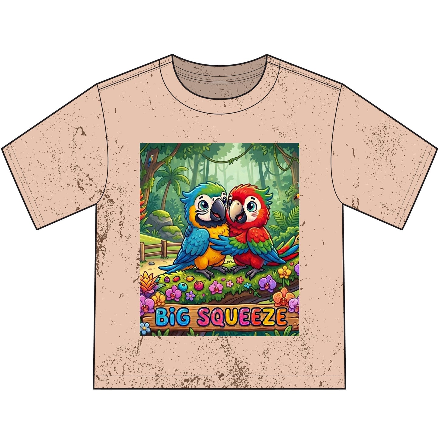 Big Squeeze Macaw Heavyweight Color Blast Youth T-Shirt