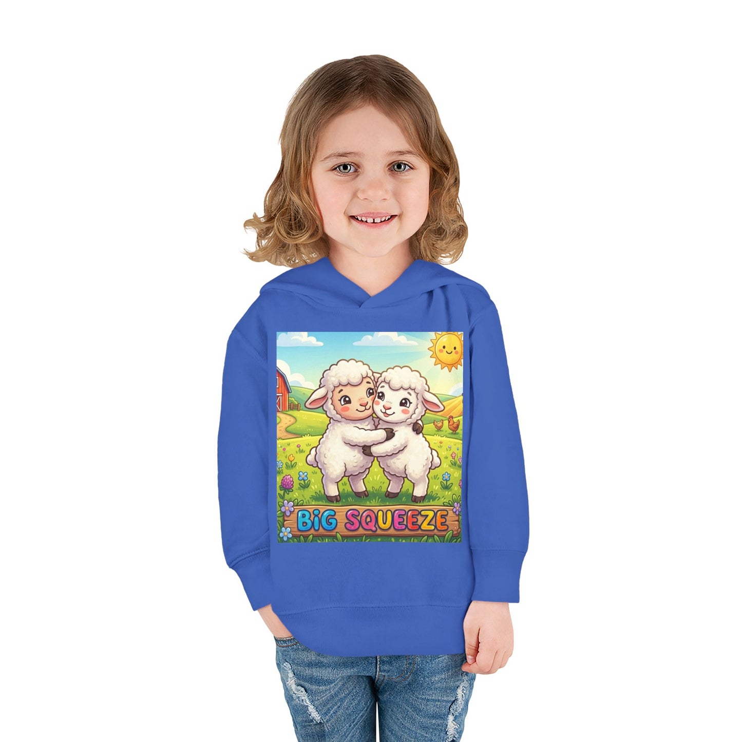 Big Squeeze Lamb Toddler Pullover Fleece Hoodie