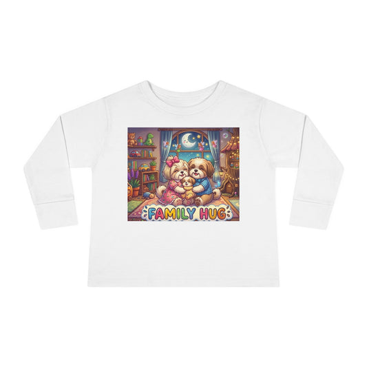 Family Hug Shih Tzu Toddler Long Sleeve Tee
