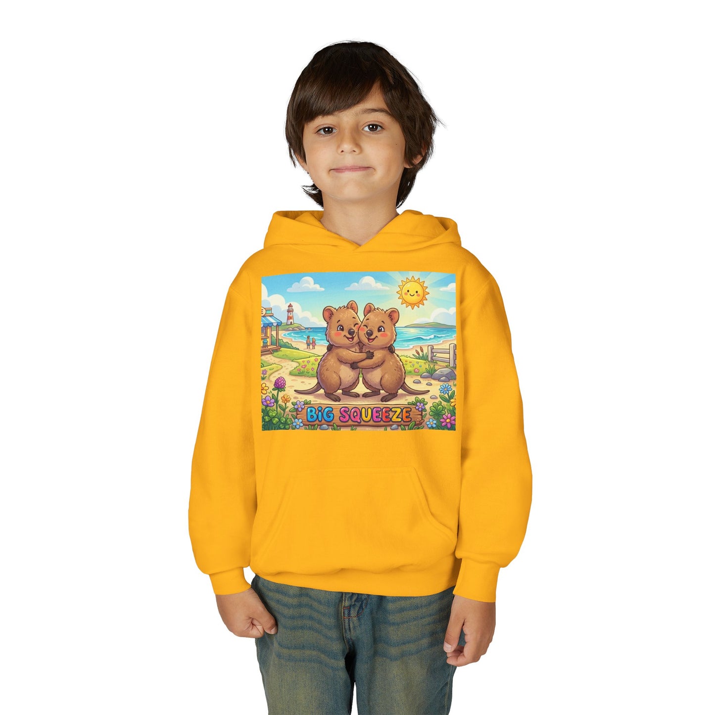 Big Squeeze Quokka Youth Heavy Blend Hooded Sweatshirt
