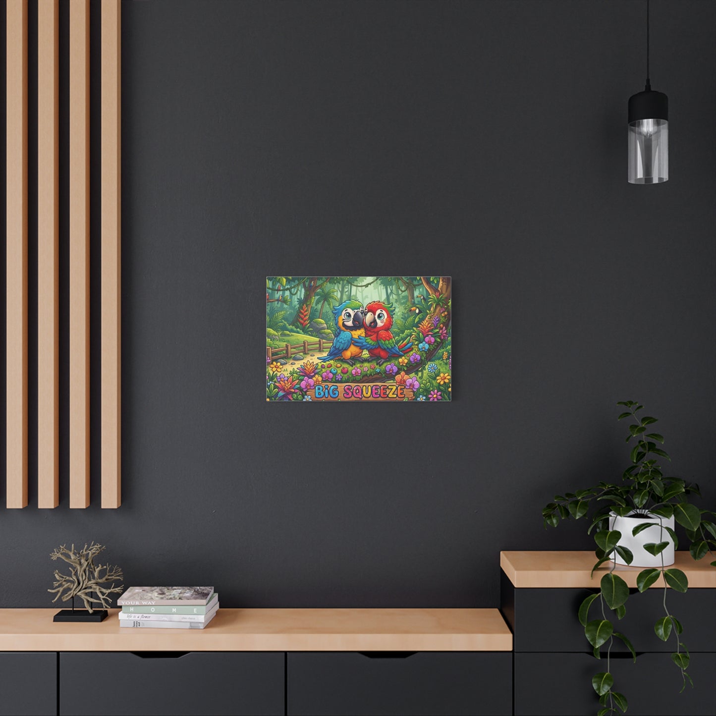Big Squeeze Macaw Classic Canvas