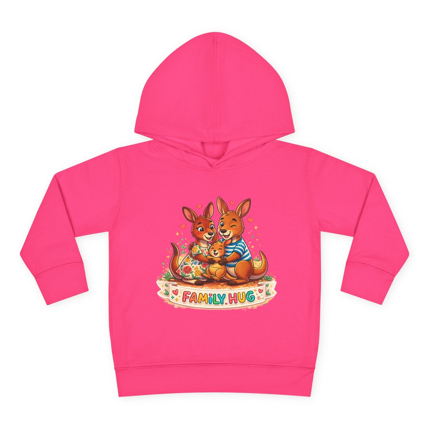 Family Hug Kangaroo Toddler Pullover Fleece Hoodie