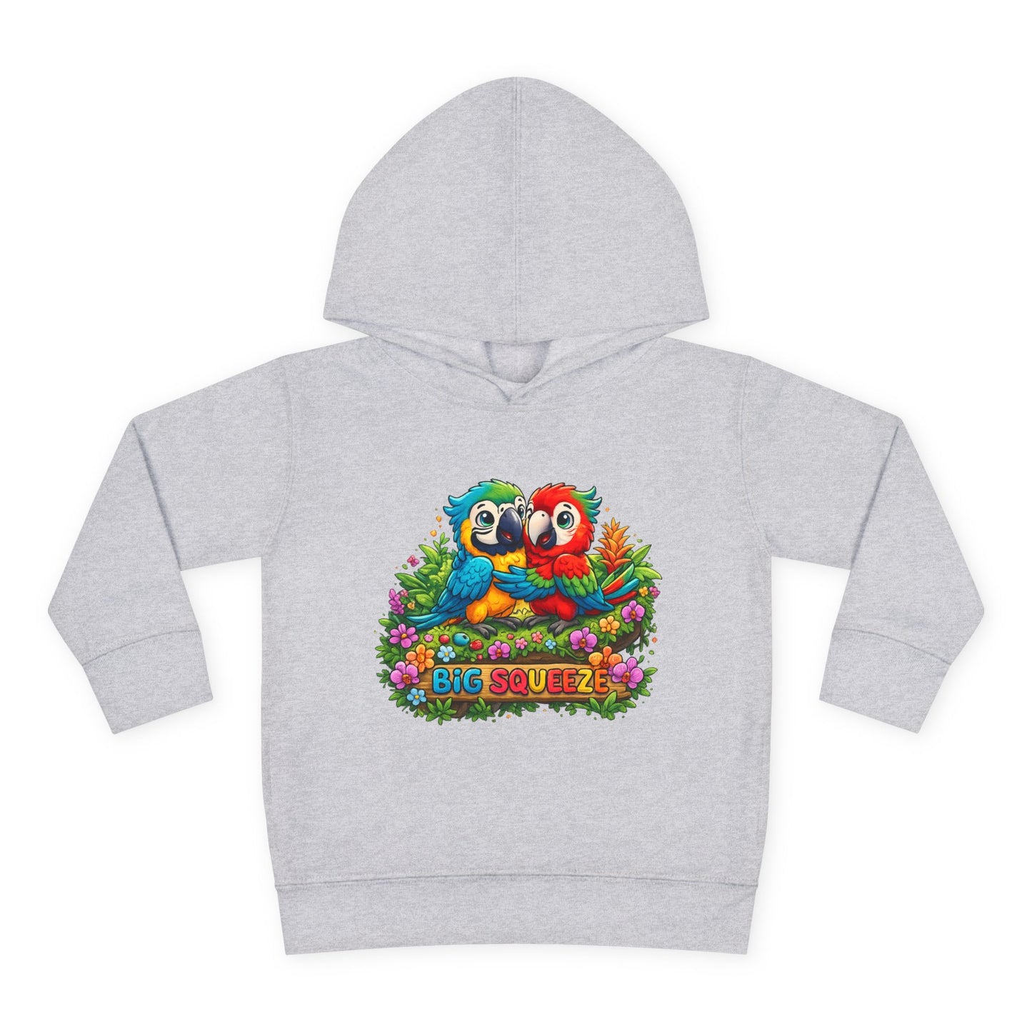Big Squeeze Macaw Toddler Pullover Fleece Hoodie