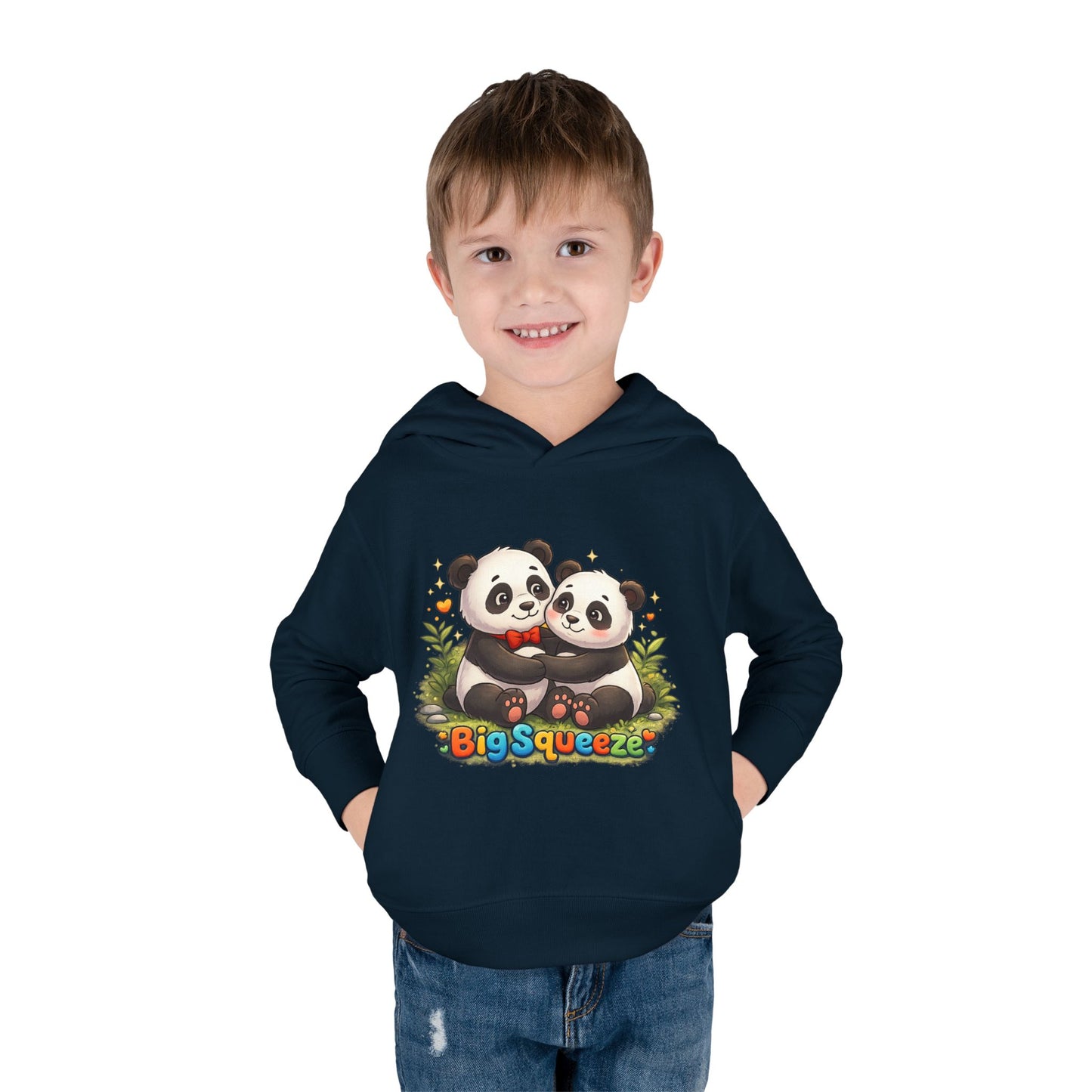 Big Squeeze Panda Toddler Pullover Fleece Hoodie