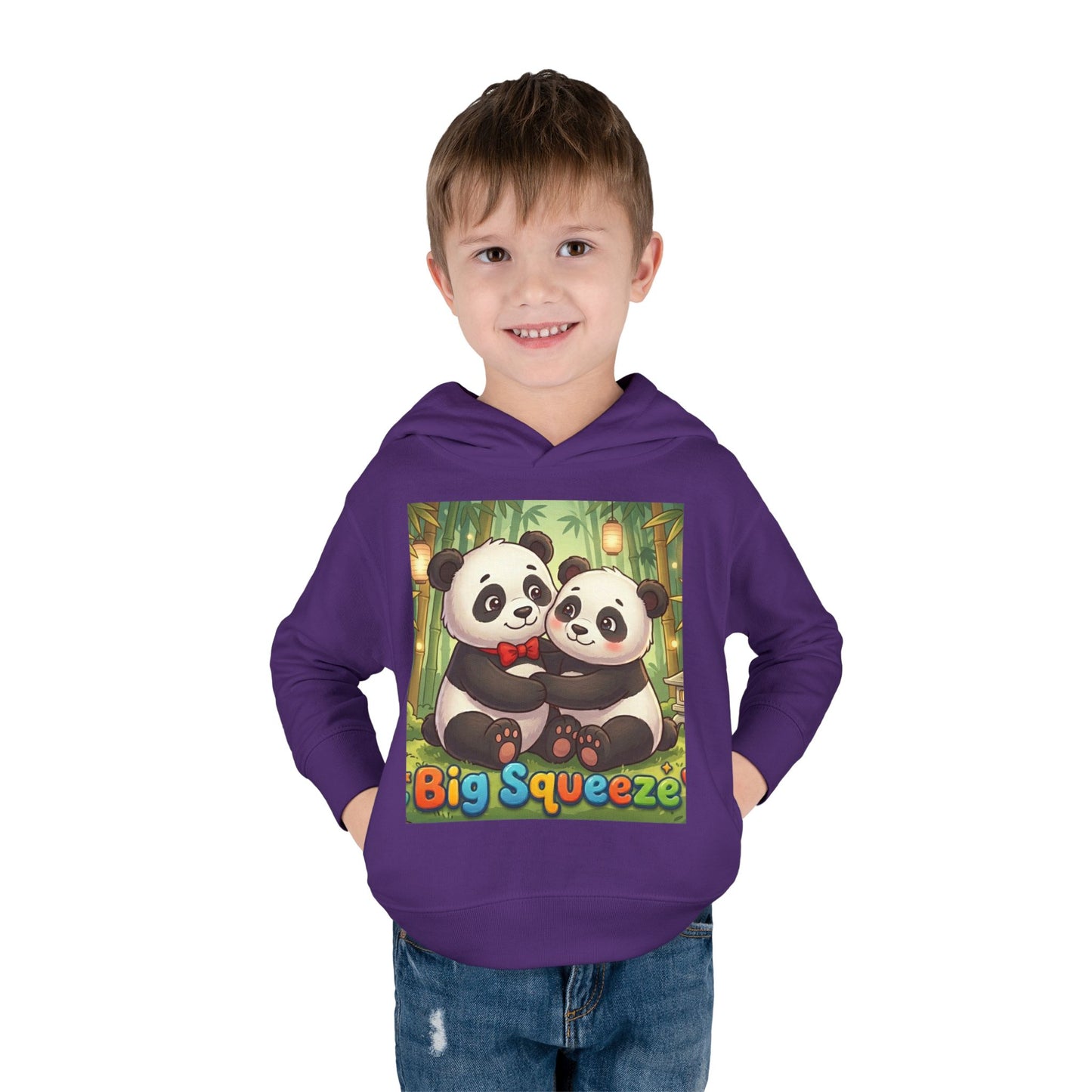 Big Squeeze Panda Toddler Pullover Fleece Hoodie