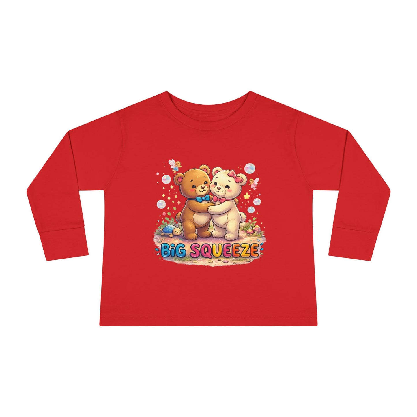 Big Squeeze Teddy Toddler Long Sleeve Tee
