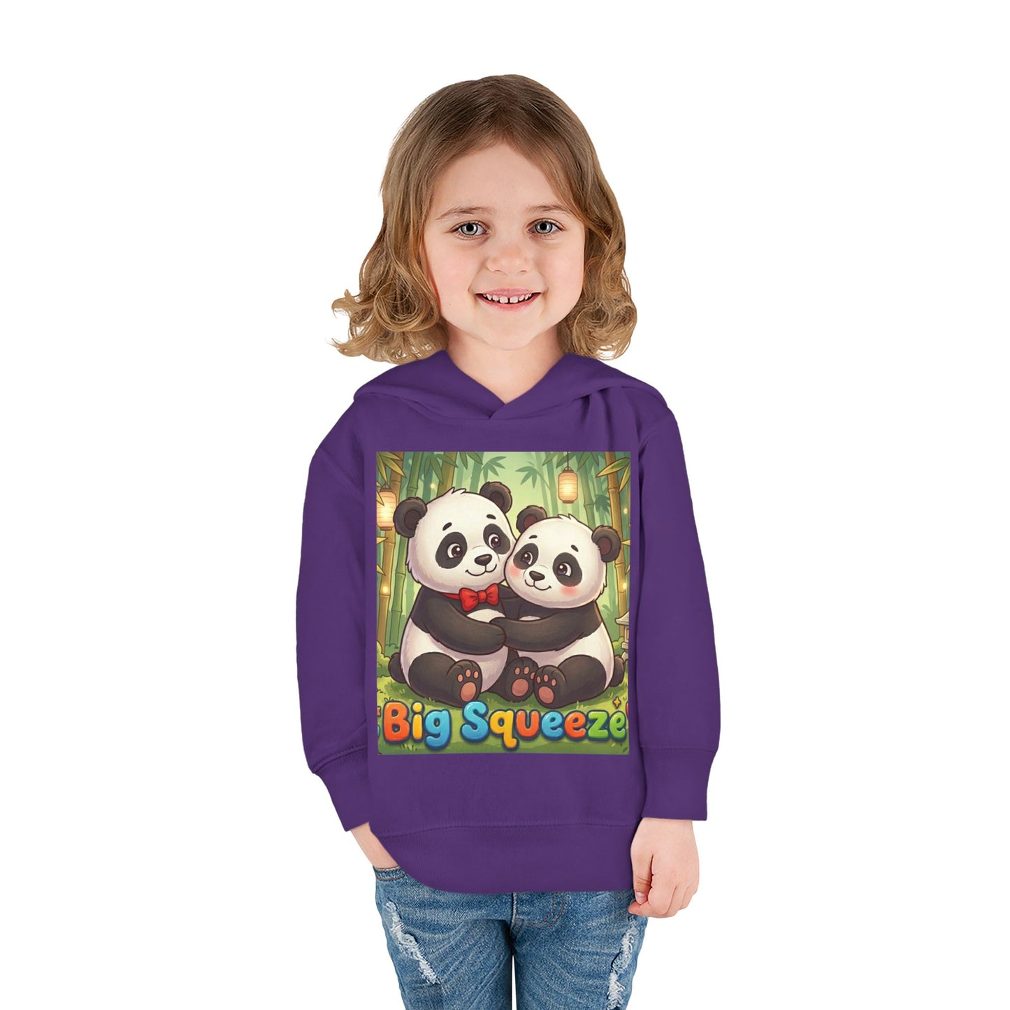 Big Squeeze Panda Toddler Pullover Fleece Hoodie