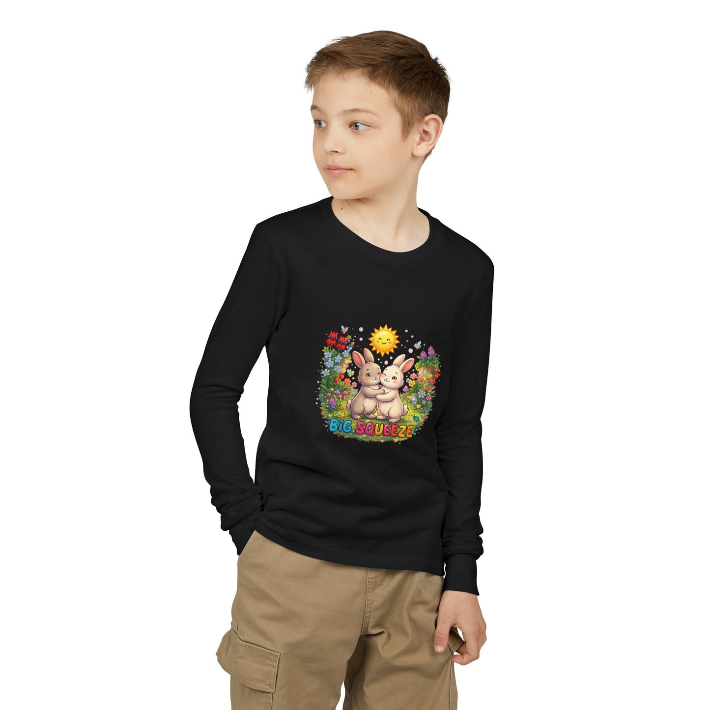 Big Squeeze Bunny Youth Jersey Long Sleeve Tee