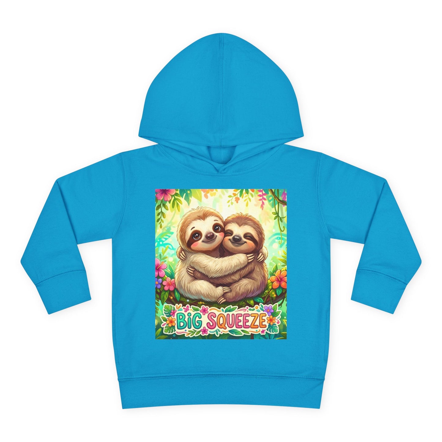 Big Squeeze Sloth Toddler Pullover Fleece Hoodie
