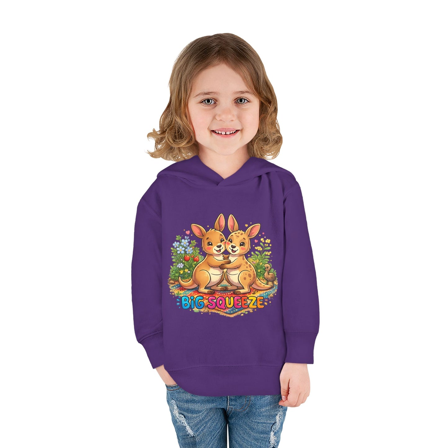 Big Squeeze Kangaroo Toddler Pullover Fleece Hoodie