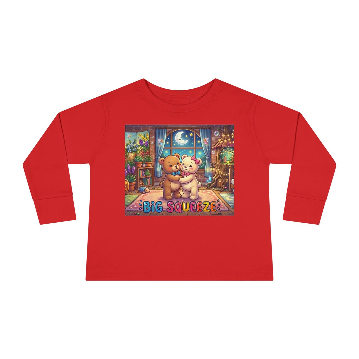 Big Squeeze Teddy Toddler Long Sleeve Tee