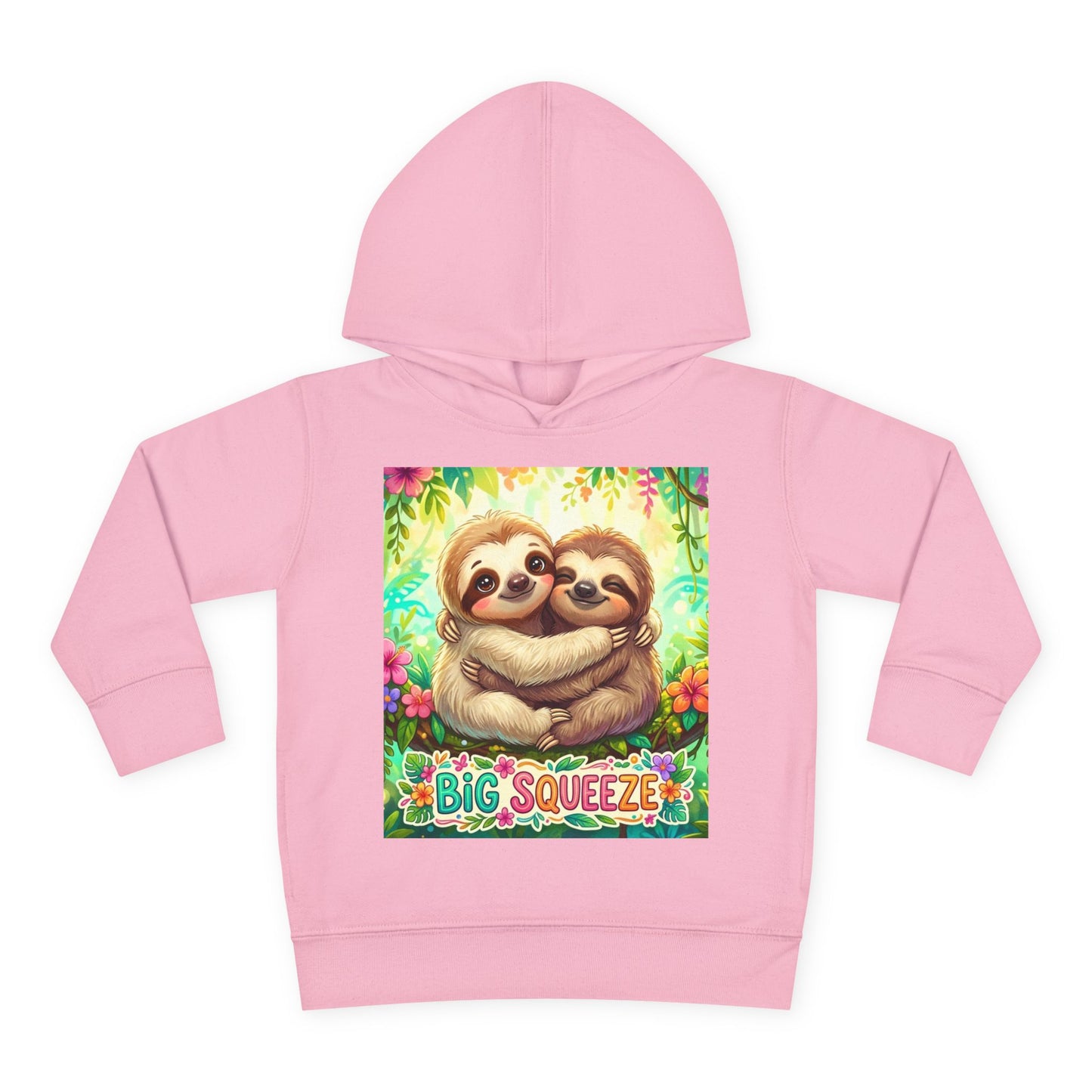 Big Squeeze Sloth Toddler Pullover Fleece Hoodie