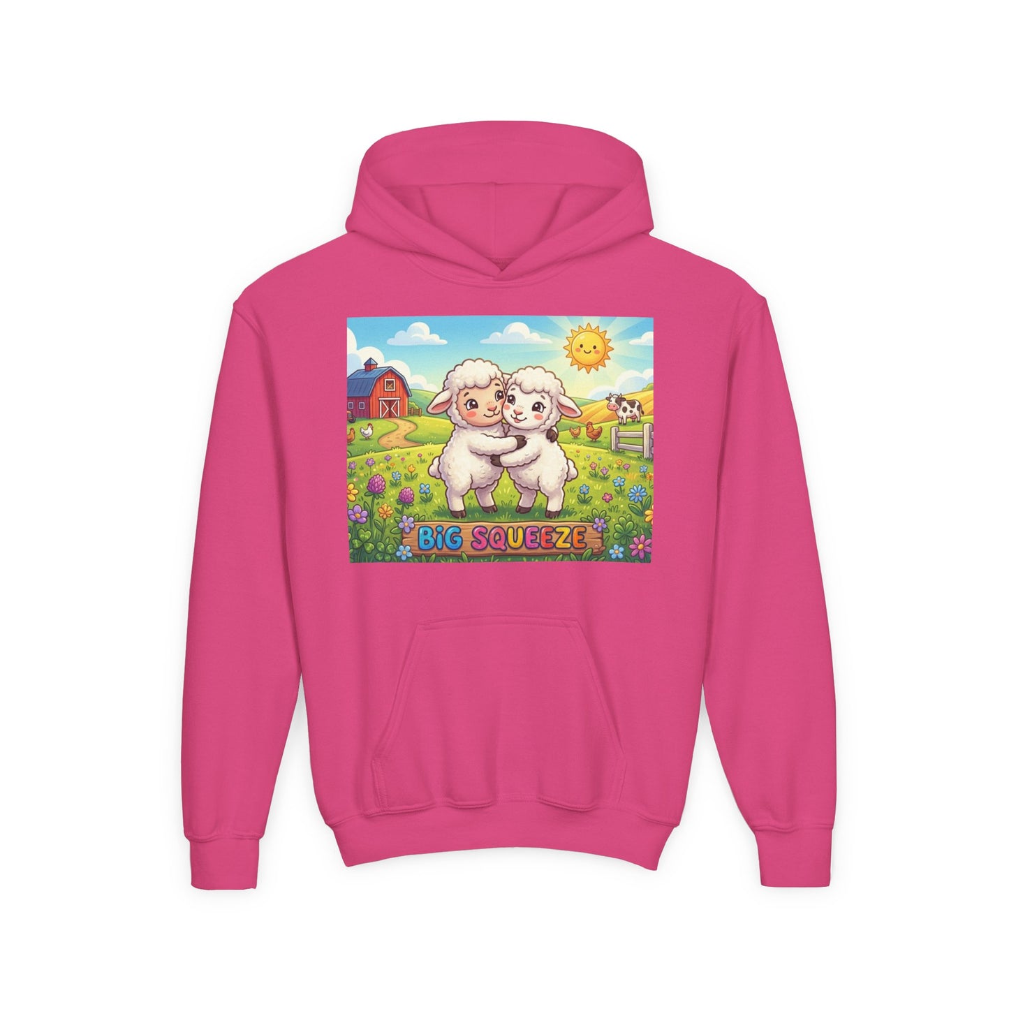Big Squeeze Lamb Youth Heavy Blend Hooded Sweatshirt