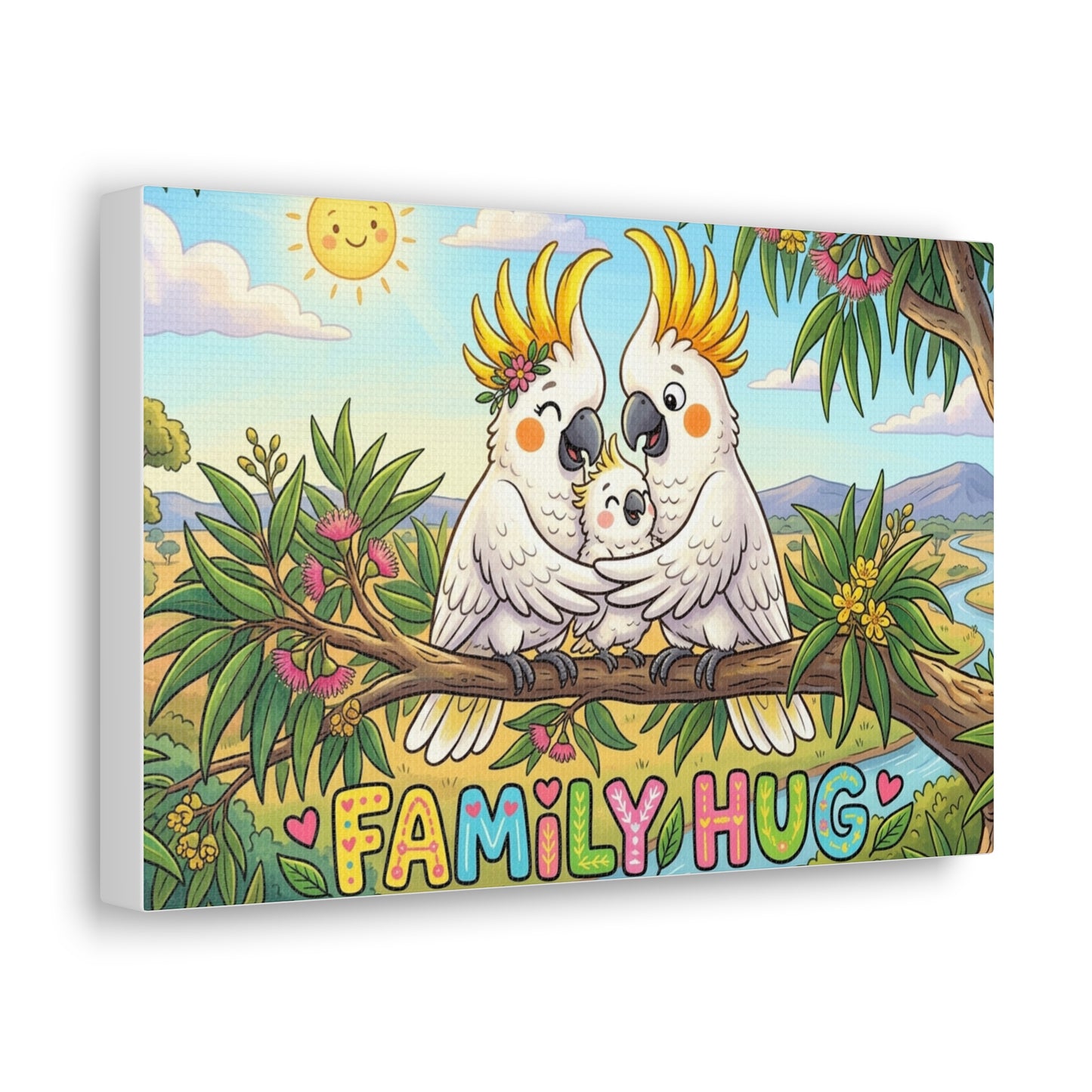Family Hug Cockatoo Classic Canvas