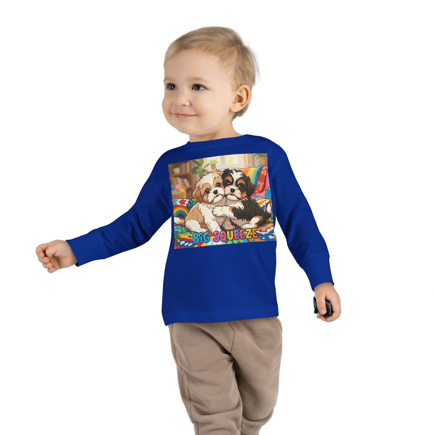 Big Squeeze Shih Tzu Toddler Long Sleeve Tee