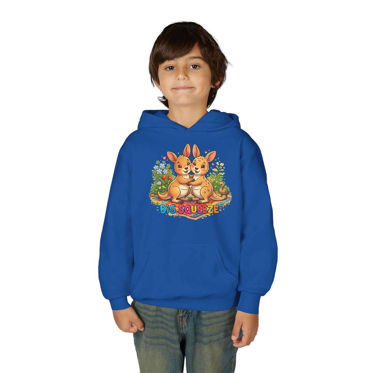 Big Sueeze Kangaroo Youth Heavy Blend Hooded Sweatshirt
