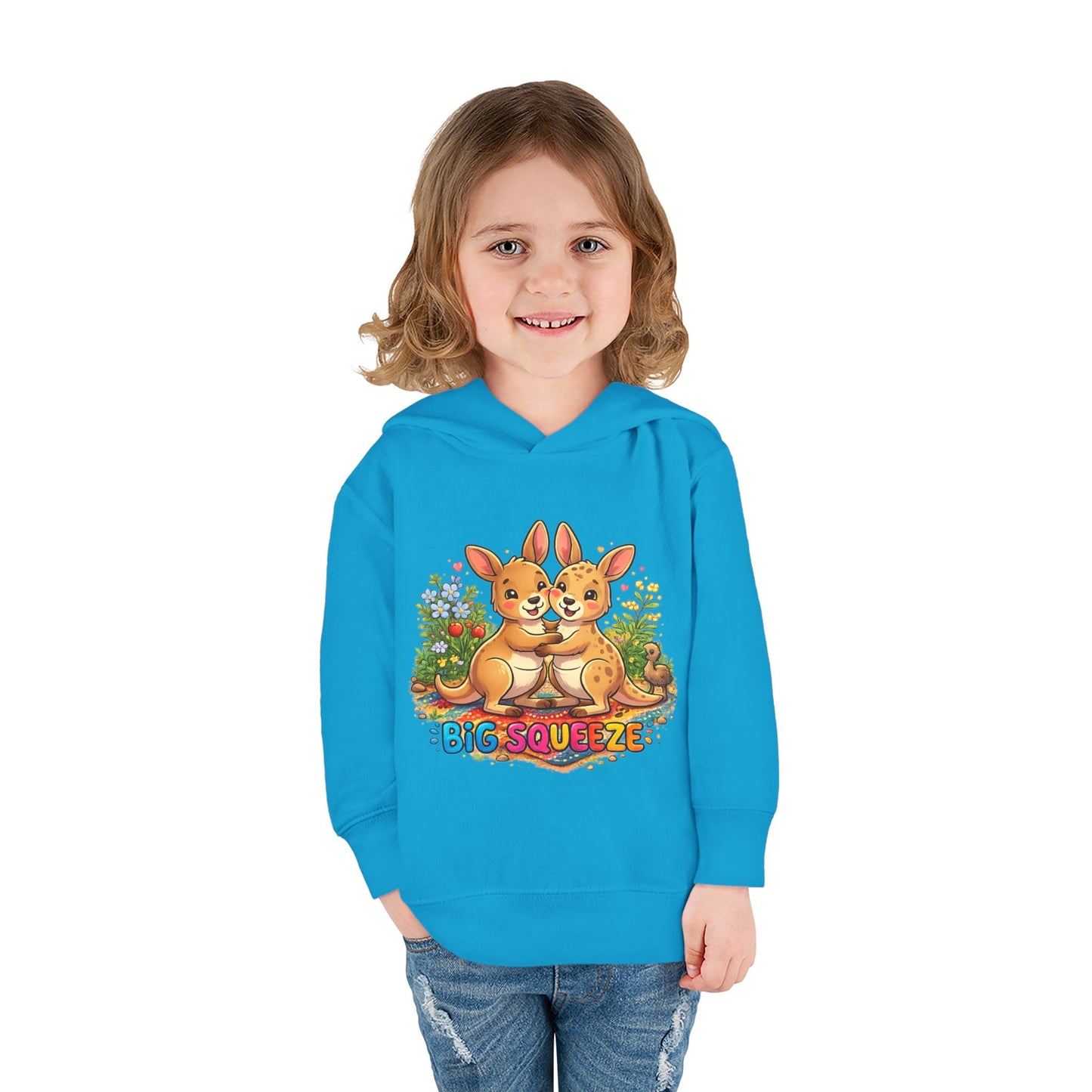 Big Squeeze Kangaroo Toddler Pullover Fleece Hoodie