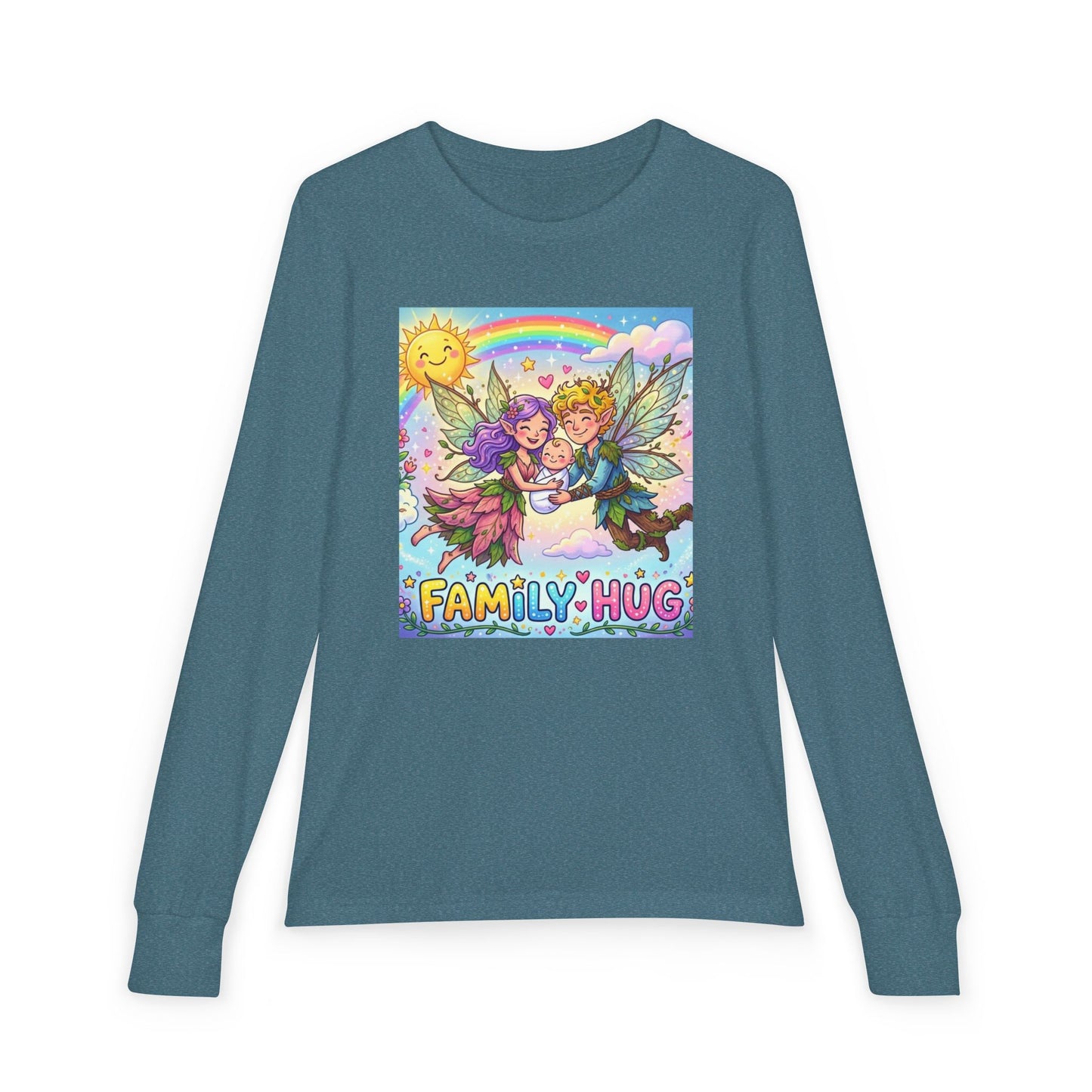 Family Hug Fairy Youth Jersey Long Sleeve Tee