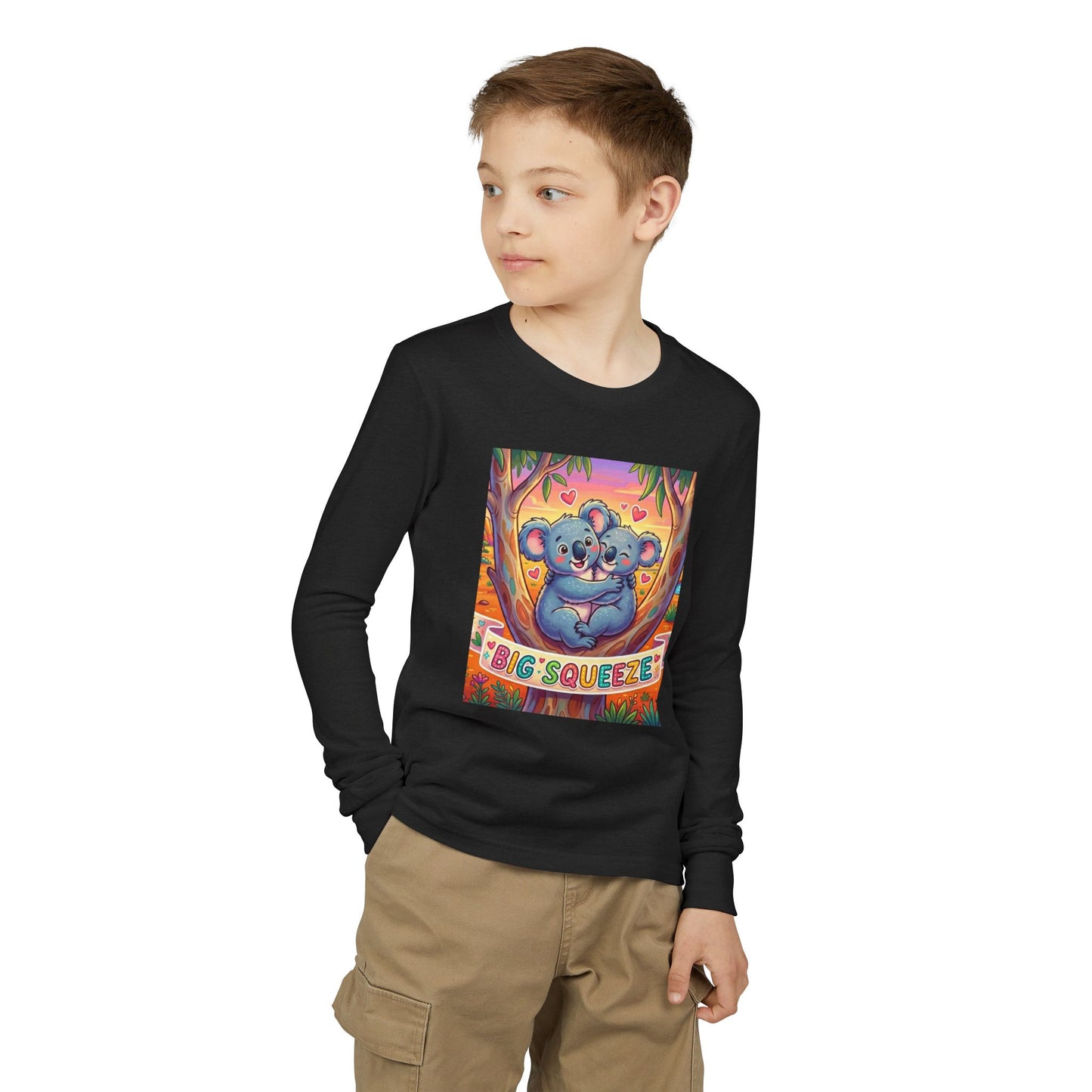 Big Squeeze Koala Youth Jersey Long Sleeve Tee
