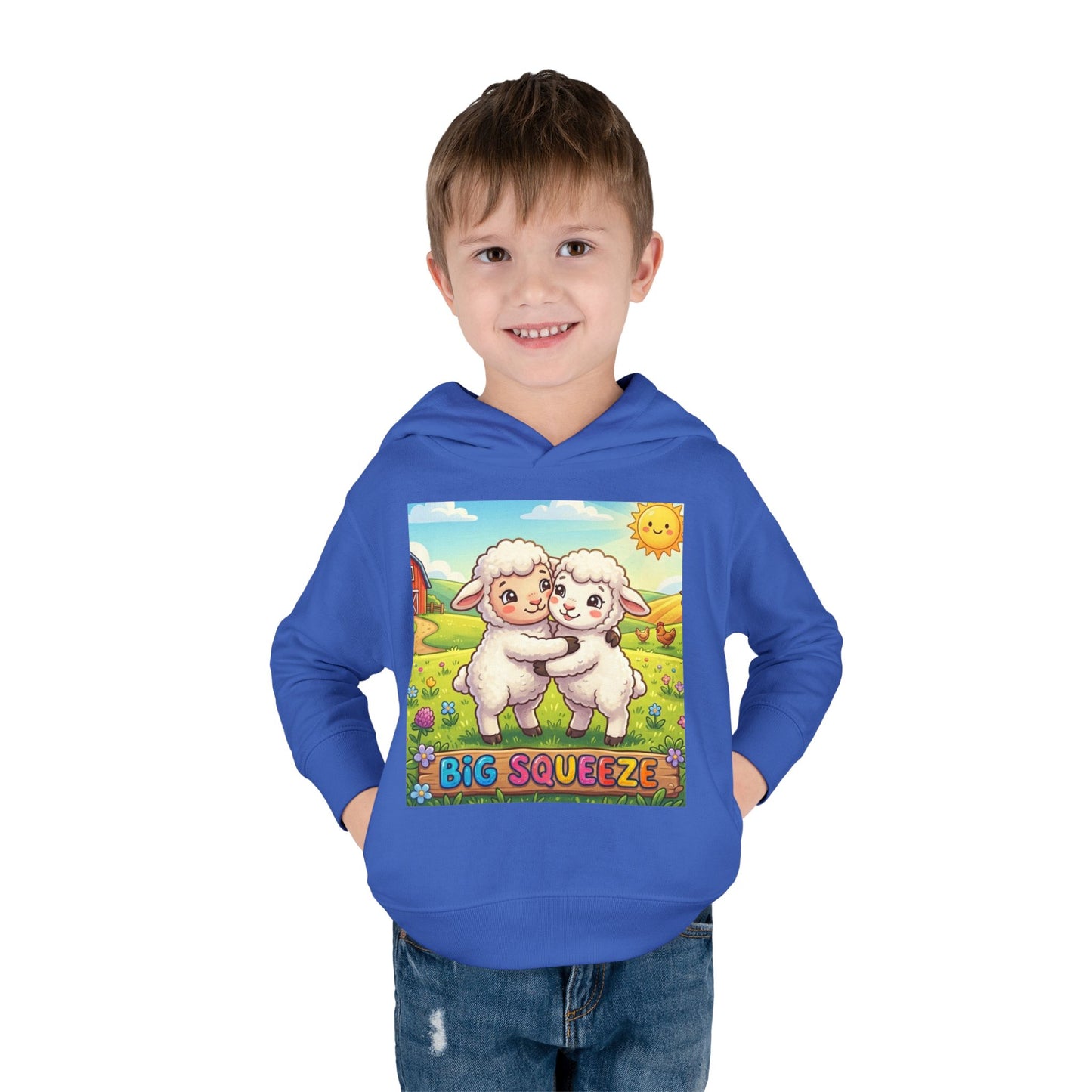 Big Squeeze Lamb Toddler Pullover Fleece Hoodie