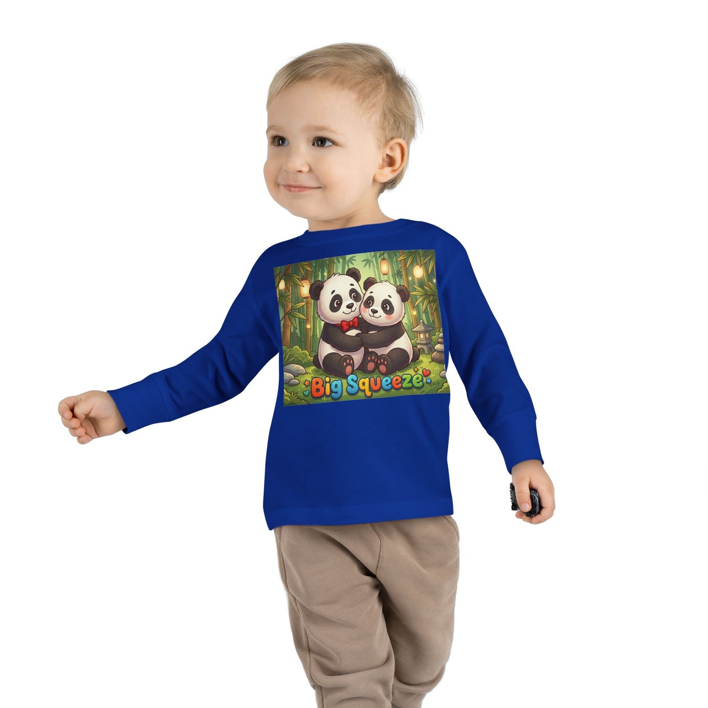 Big Squeeze Panda Toddler Long Sleeve Tee