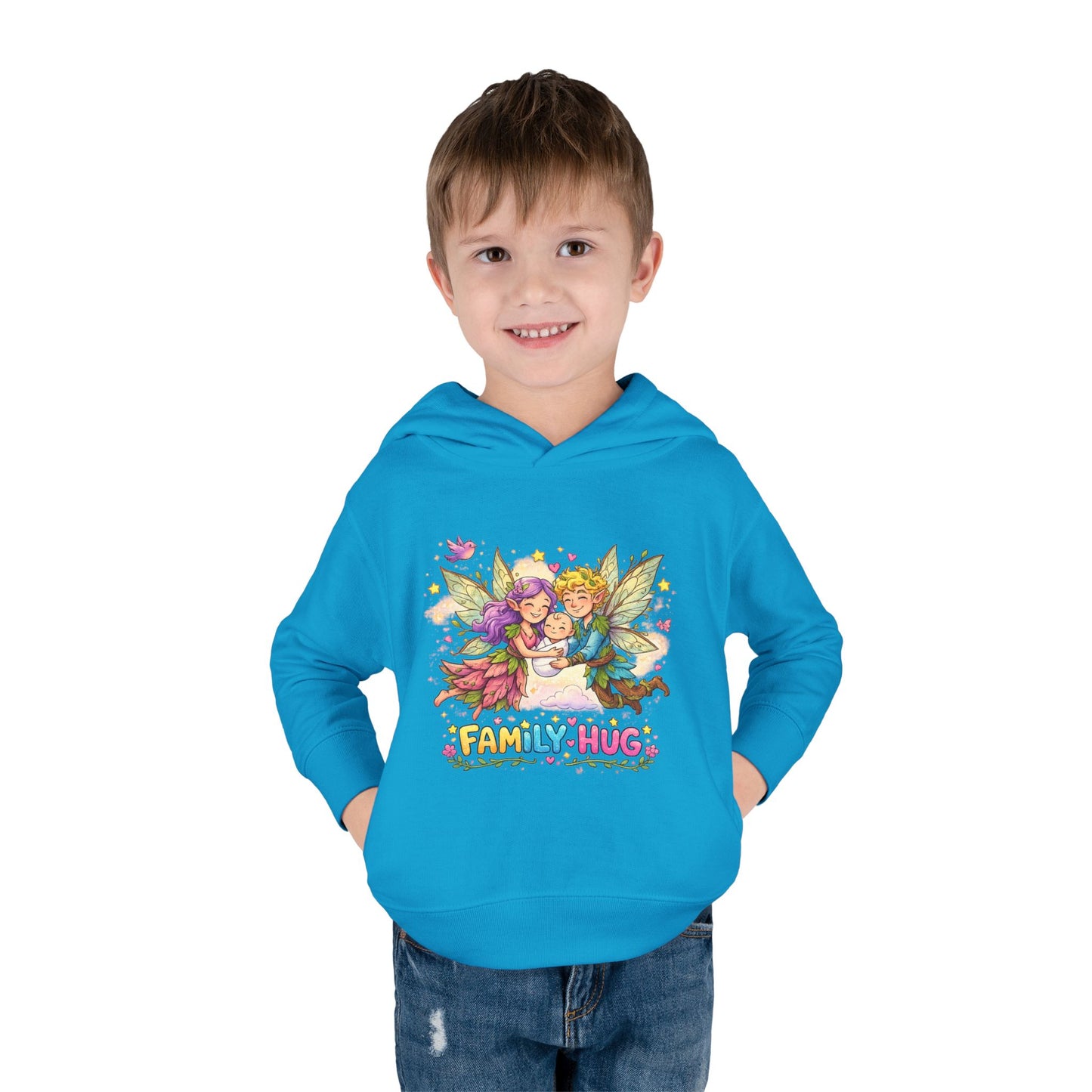 Family Hug Fairy Toddler Pullover Fleece Hoodie