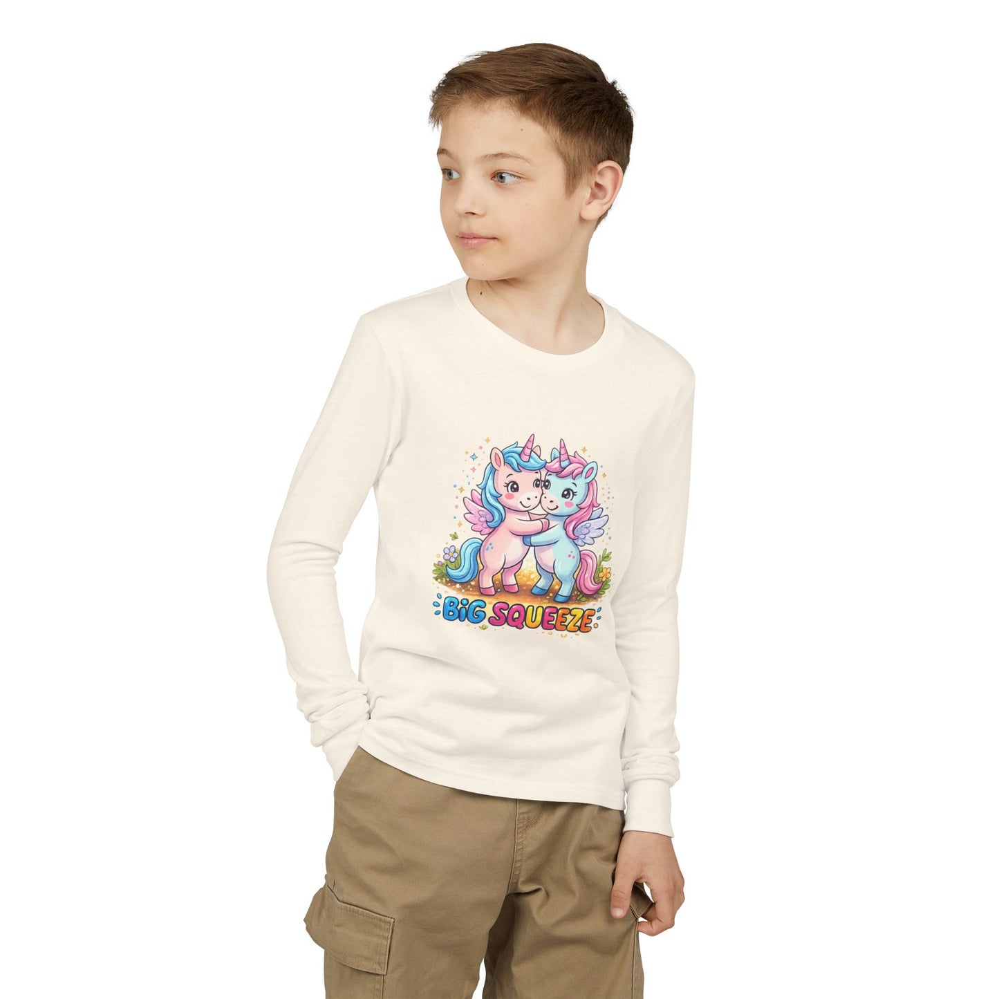 Big Squeeze Unicorn Youth Jersey Long Sleeve Tee