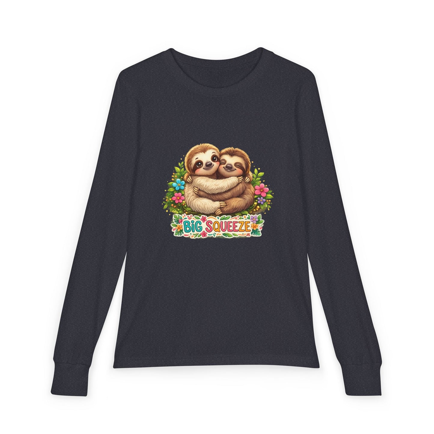 Big Squeeze Sloth Youth Jersey Long Sleeve Tee