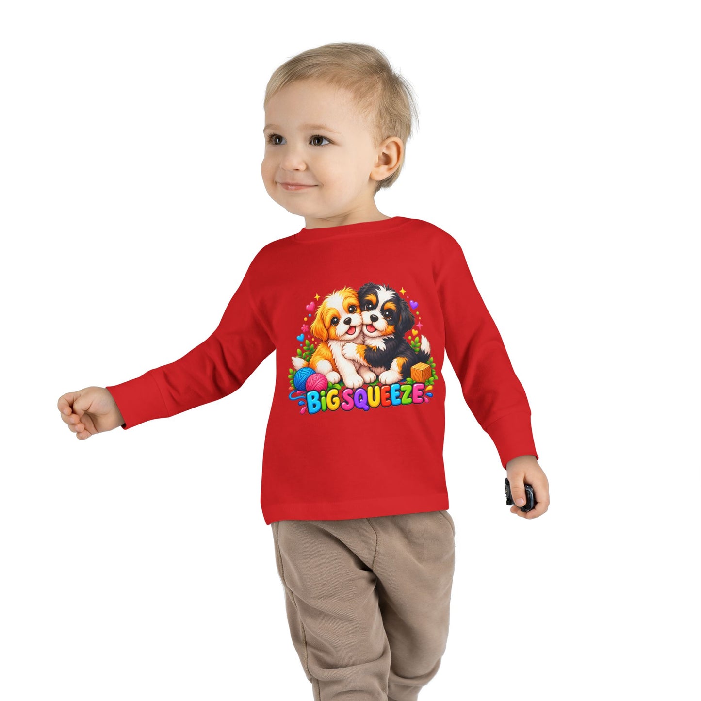 Big Squeeze Shih Tzu Toddler Long Sleeve Tee
