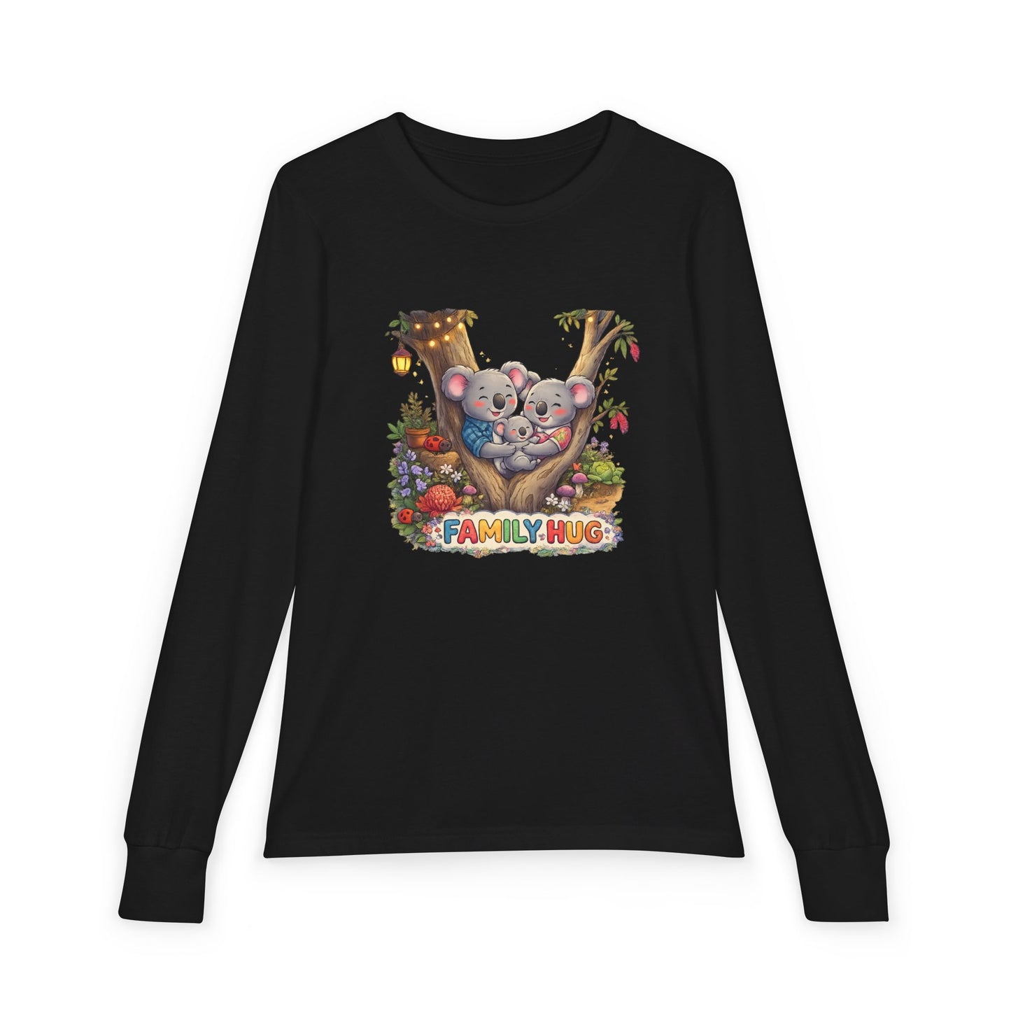 Family Hug Koala Youth Jersey Long Sleeve Tee