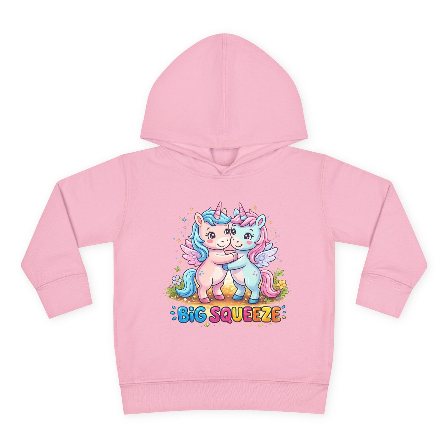 Big Squeeze Unicorn Toddler Pullover Fleece Hoodie