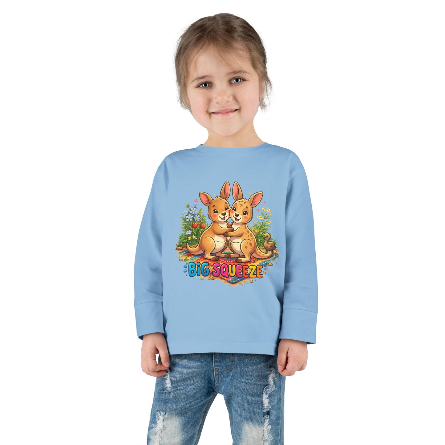 Big Squeeze Kangaroo Toddler Long Sleeve Tee