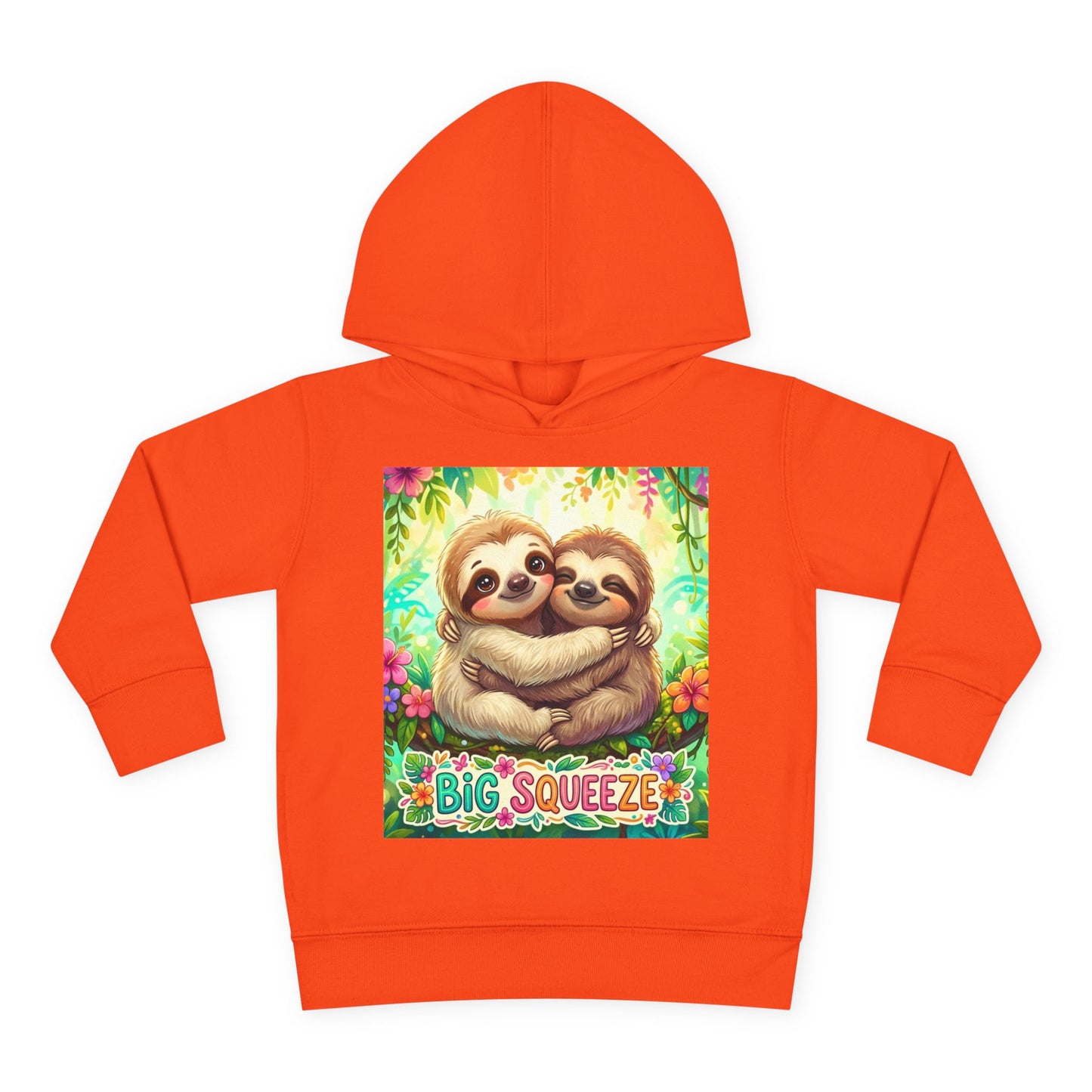 Big Squeeze Sloth Toddler Pullover Fleece Hoodie