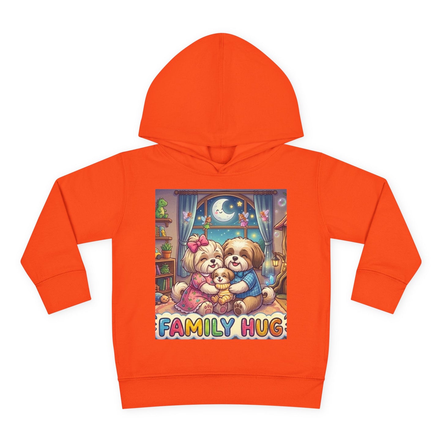 Family Hug Shih Tzu Toddler Pullover Fleece Hoodie