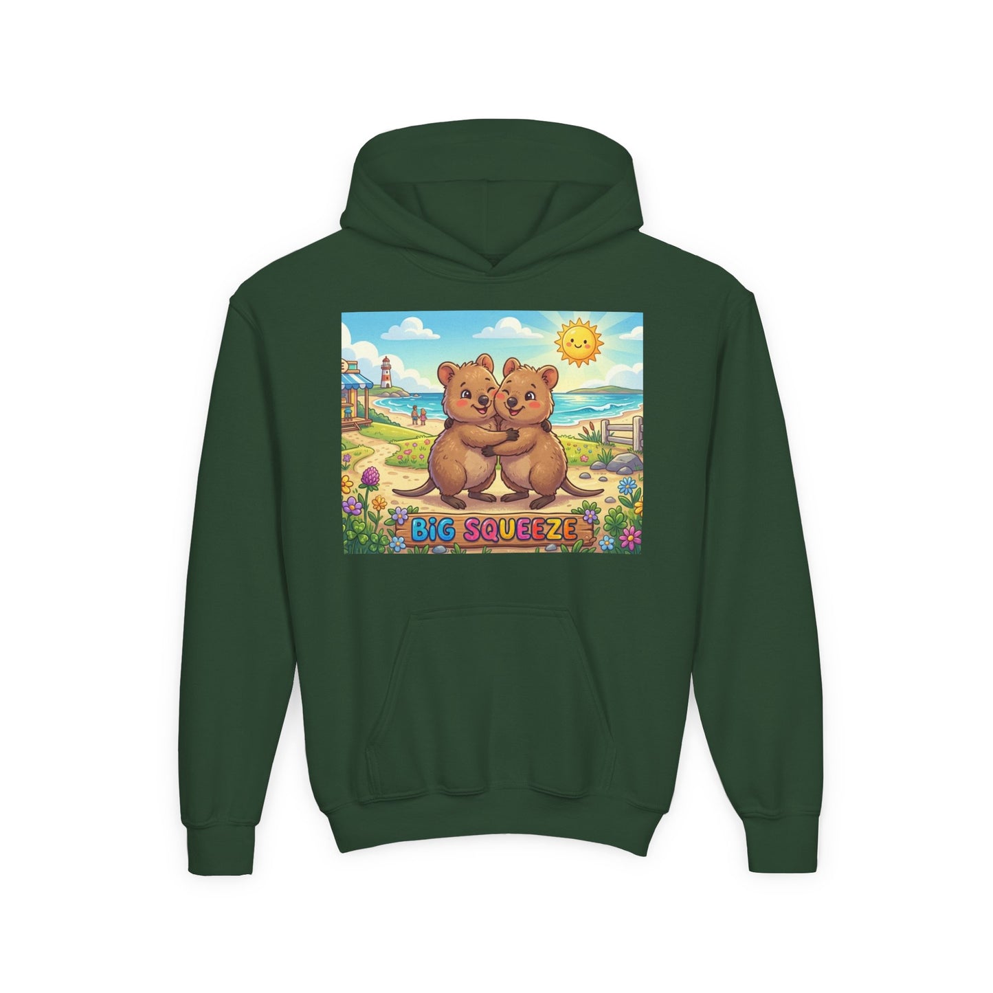 Big Squeeze Quokka Youth Heavy Blend Hooded Sweatshirt