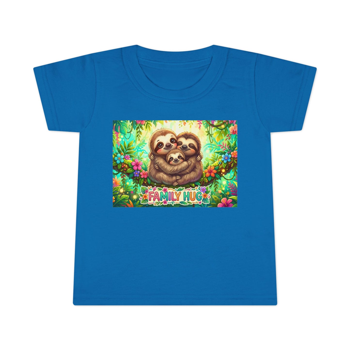 Family Hug Sloth Toddler T-shirt