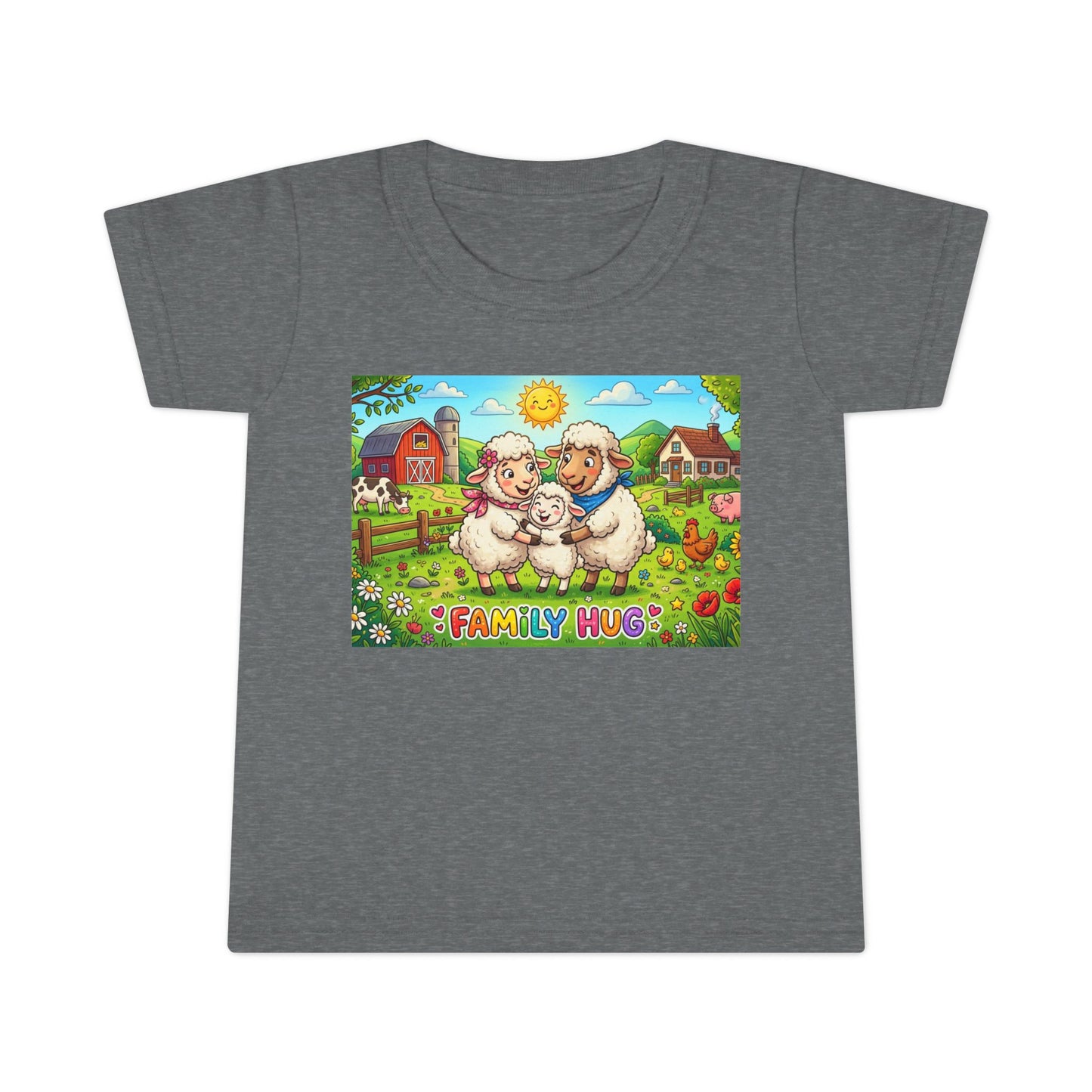 Family Hug Lamb Toddler T-shirt