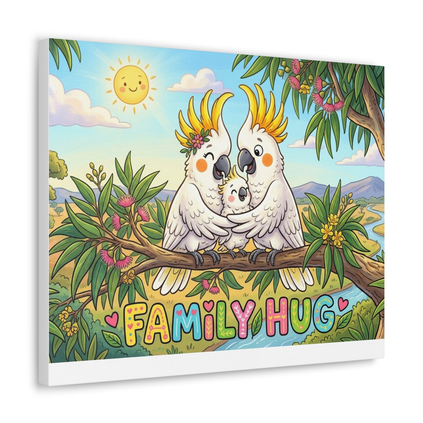 Family Hug Cockatoo Classic Canvas