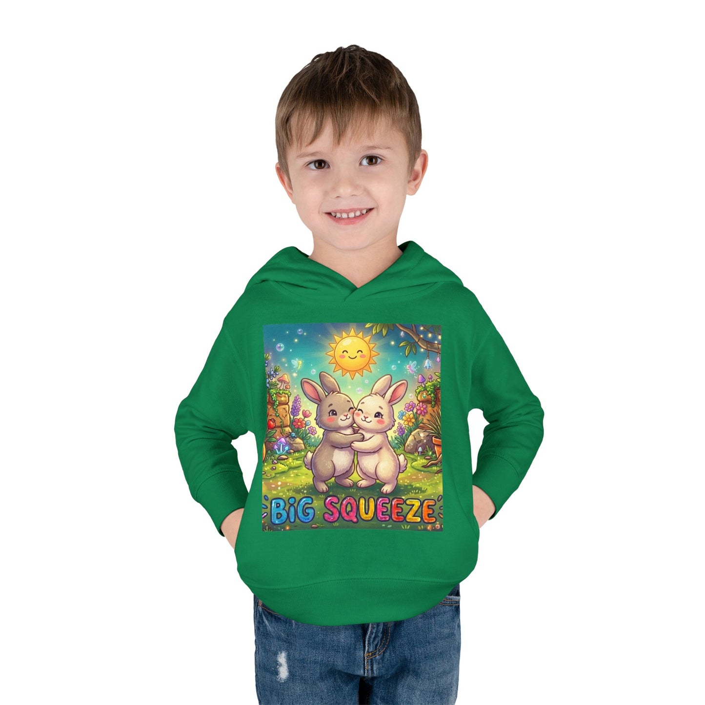 Big Squeeze Bunny Toddler Pullover Fleece Hoodie