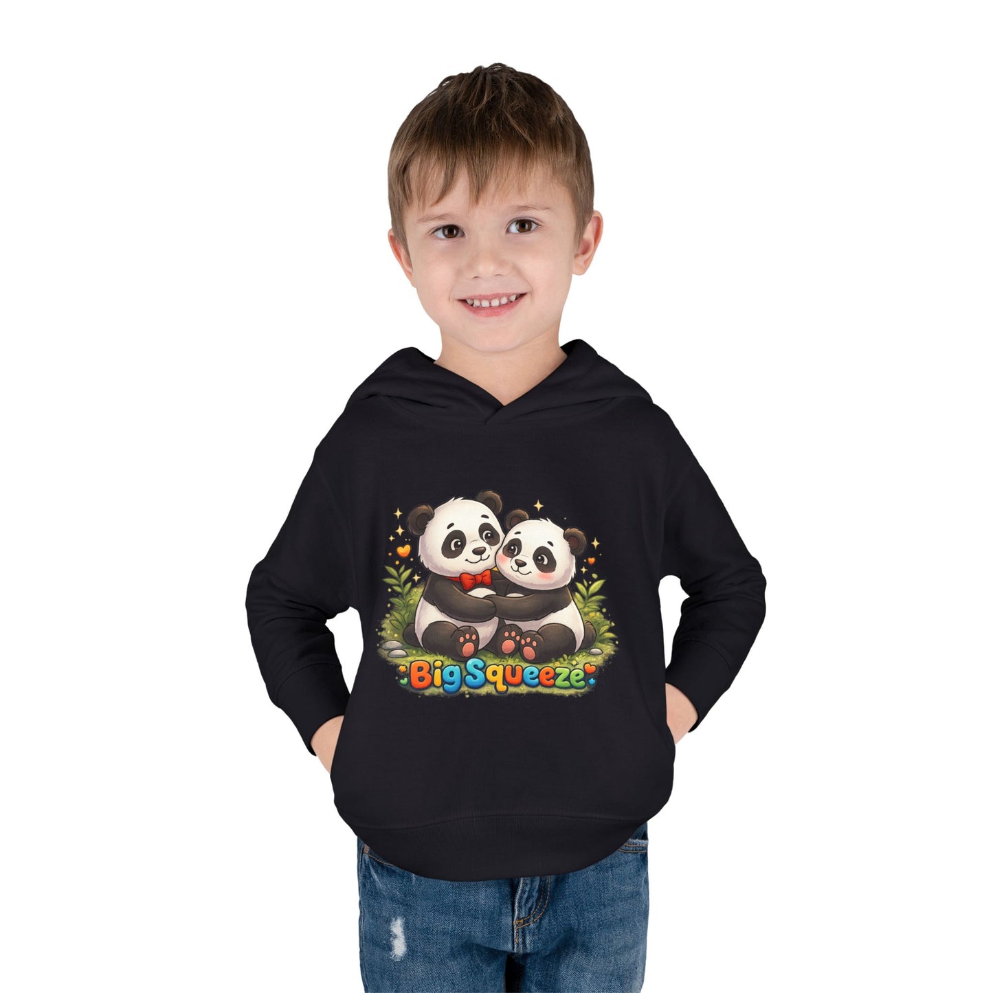 Big Squeeze Panda Toddler Pullover Fleece Hoodie