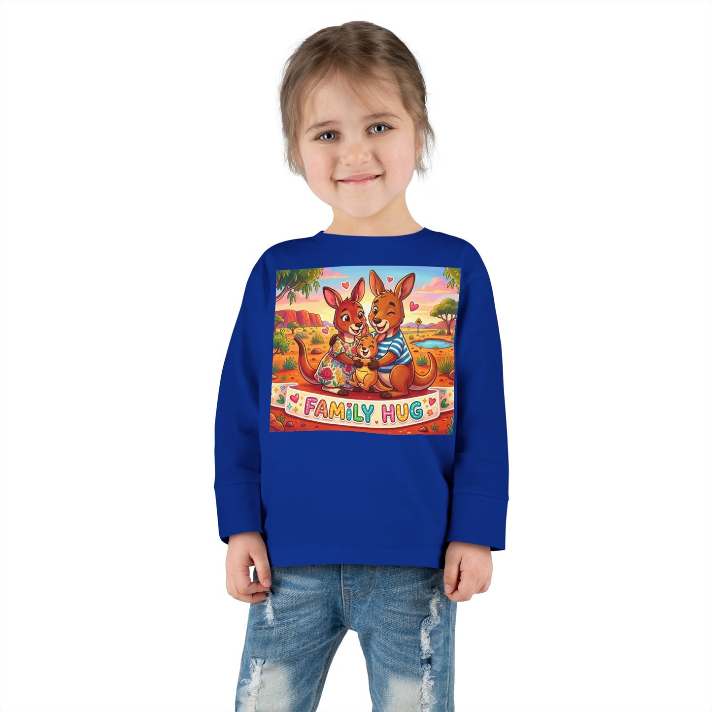 Family Hug Kangaroo Toddler Long Sleeve Tee