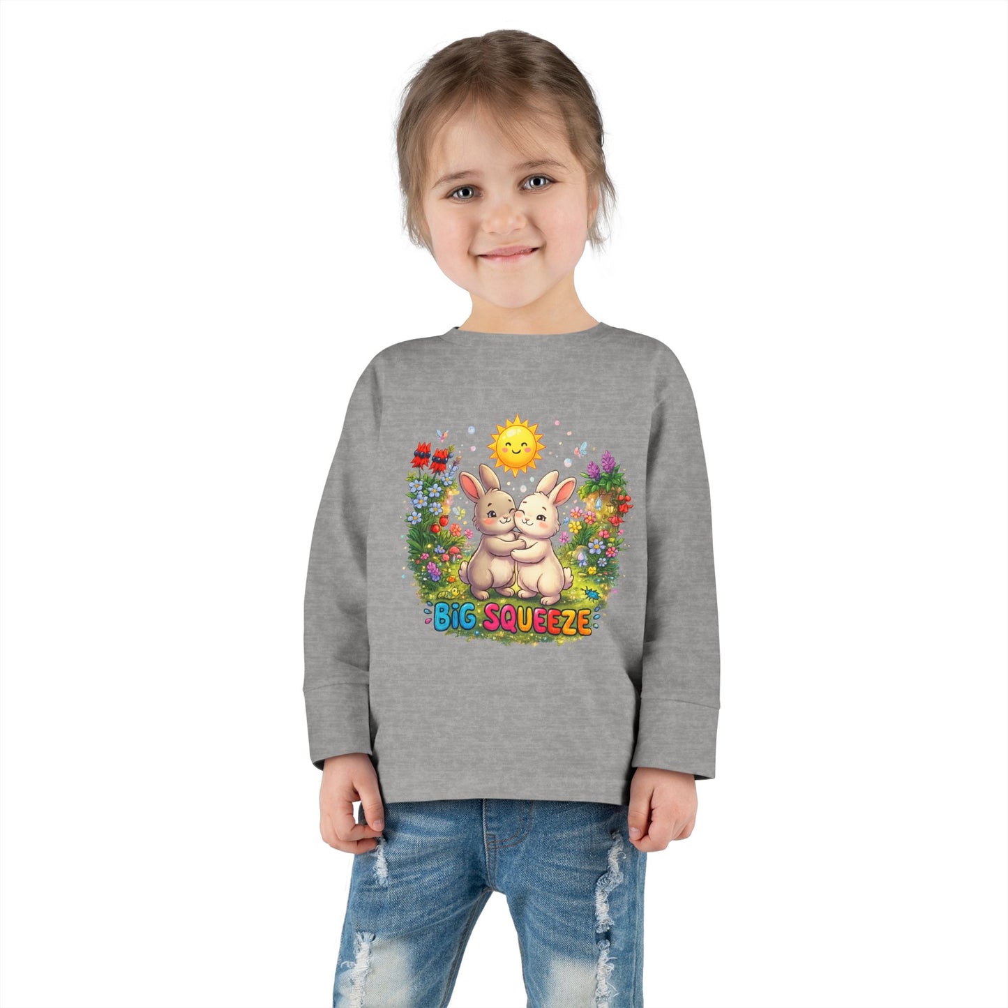 Big Squeeze Bunny Toddler Long Sleeve Tee